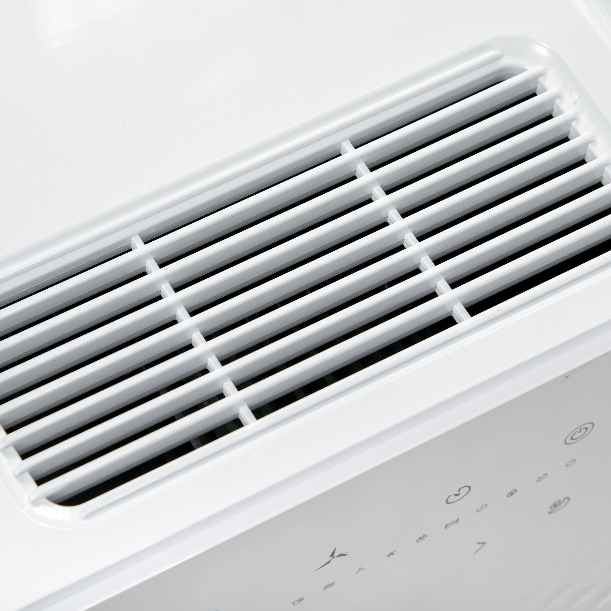 HOMCOM 10L/Day 2000mL Portable Quiet Dehumidifier with Air Purifier Filter, 24H Timer, 5 Modes, Electric Moisture Air Dehumidifier for Home Laundry Basement, White