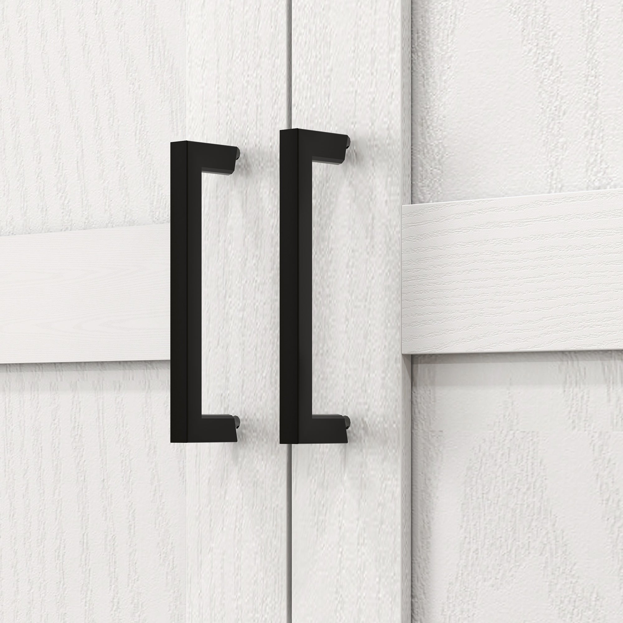 70" Tall Kitchen Pantry Storage Cabinet with Spice Racks & Adjustable Shelves, white