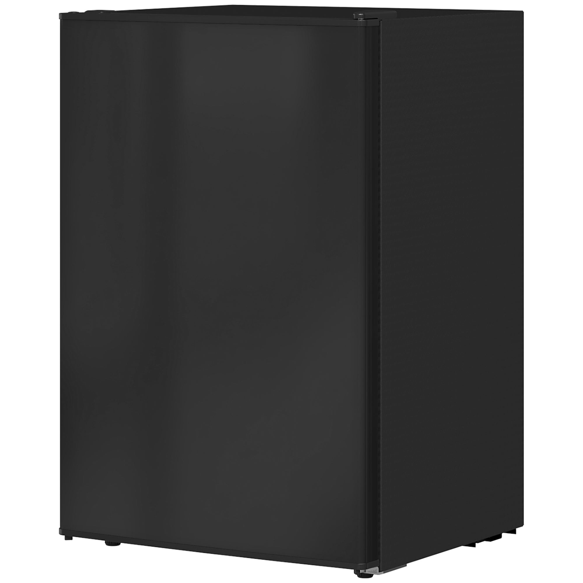 HOMCOM 2.5 Cu.Ft Mini Fridge with Freezer, Single Door Small Refrigerator with Adjustable Thermostat Energy-efficient Low Noise, Mini Refrigerator for Bedroom, Dorm, Office, Black