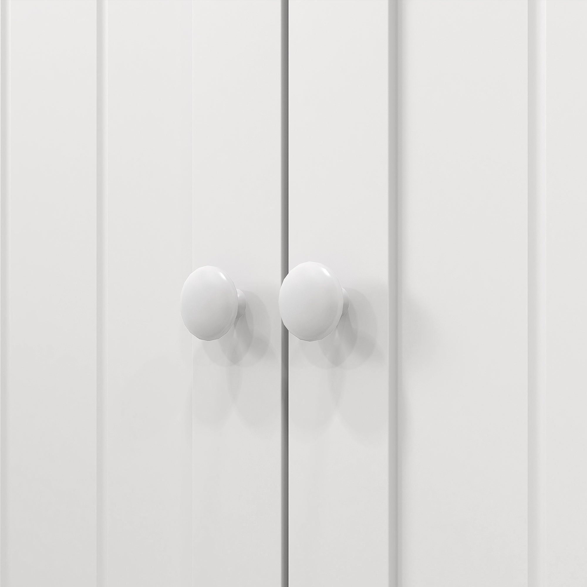 41" Kitchen Storage Cabinet with 5-Tier Shelf, 12 Spice Racks, Adjustable Shelves, White - HOMCOM