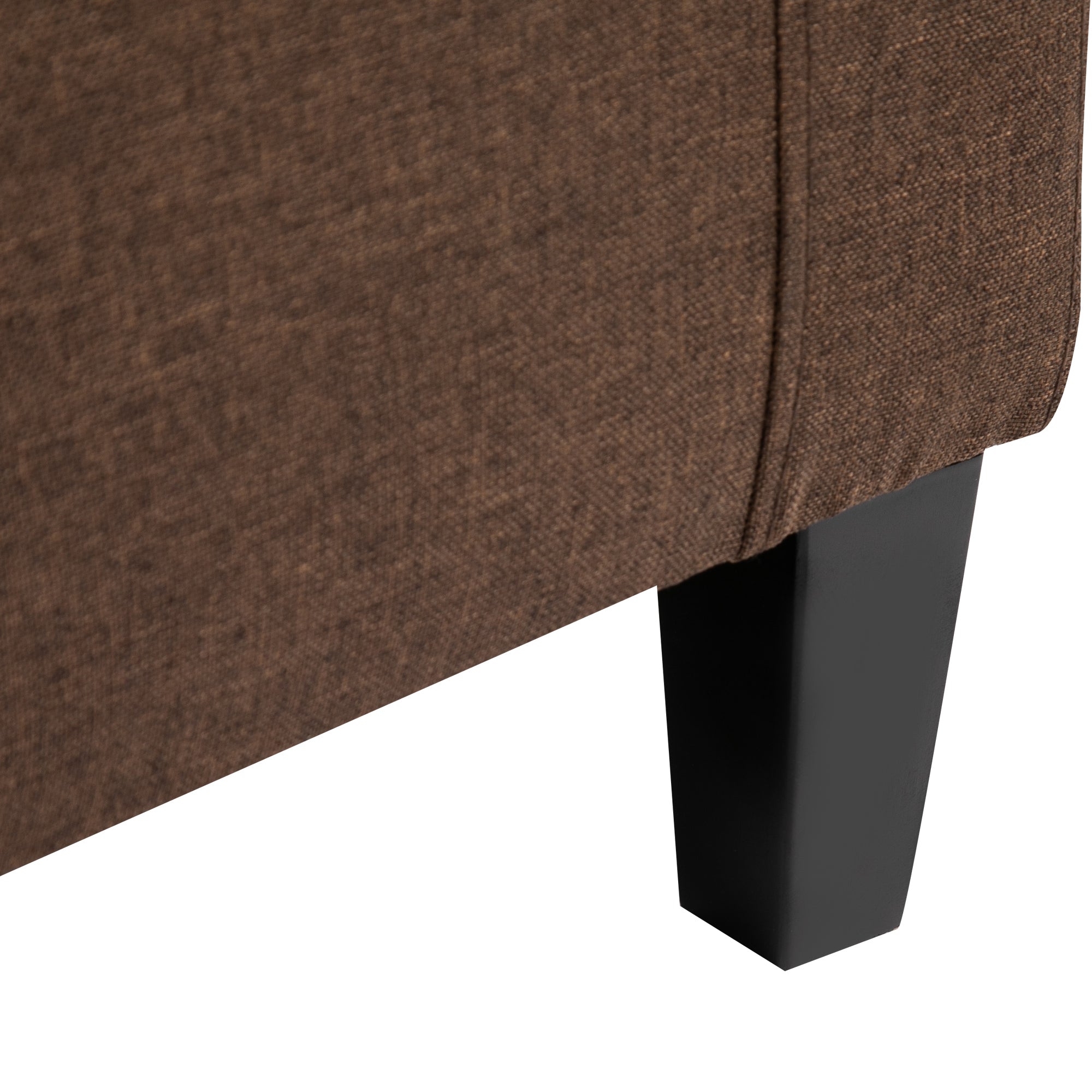 Upholstered Storage Ottoman Bench with Hidden Storage & Lift Top, Dark Brown