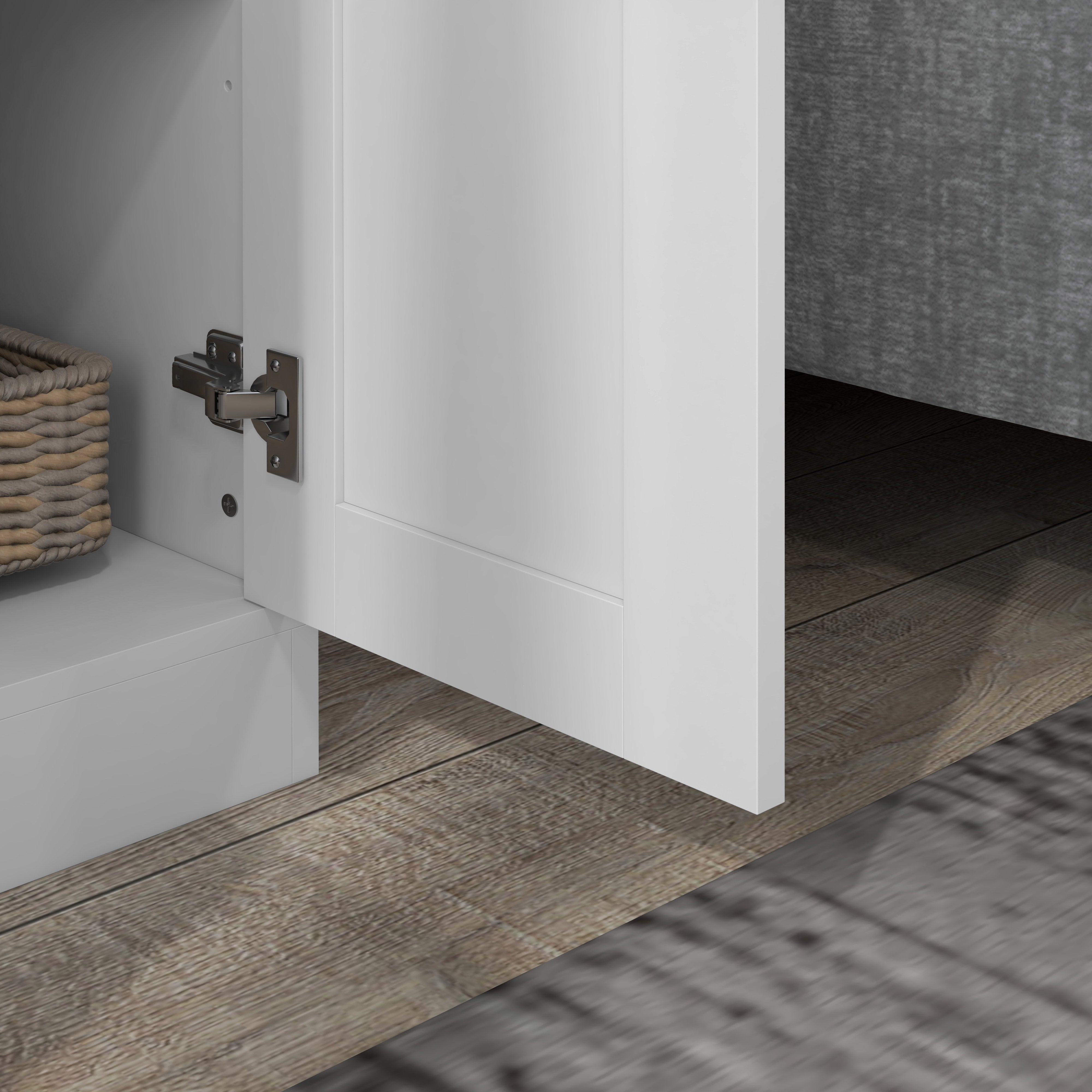 Storage Cabinet w/ Adjustable Shelves, Pantry Cupboard, White