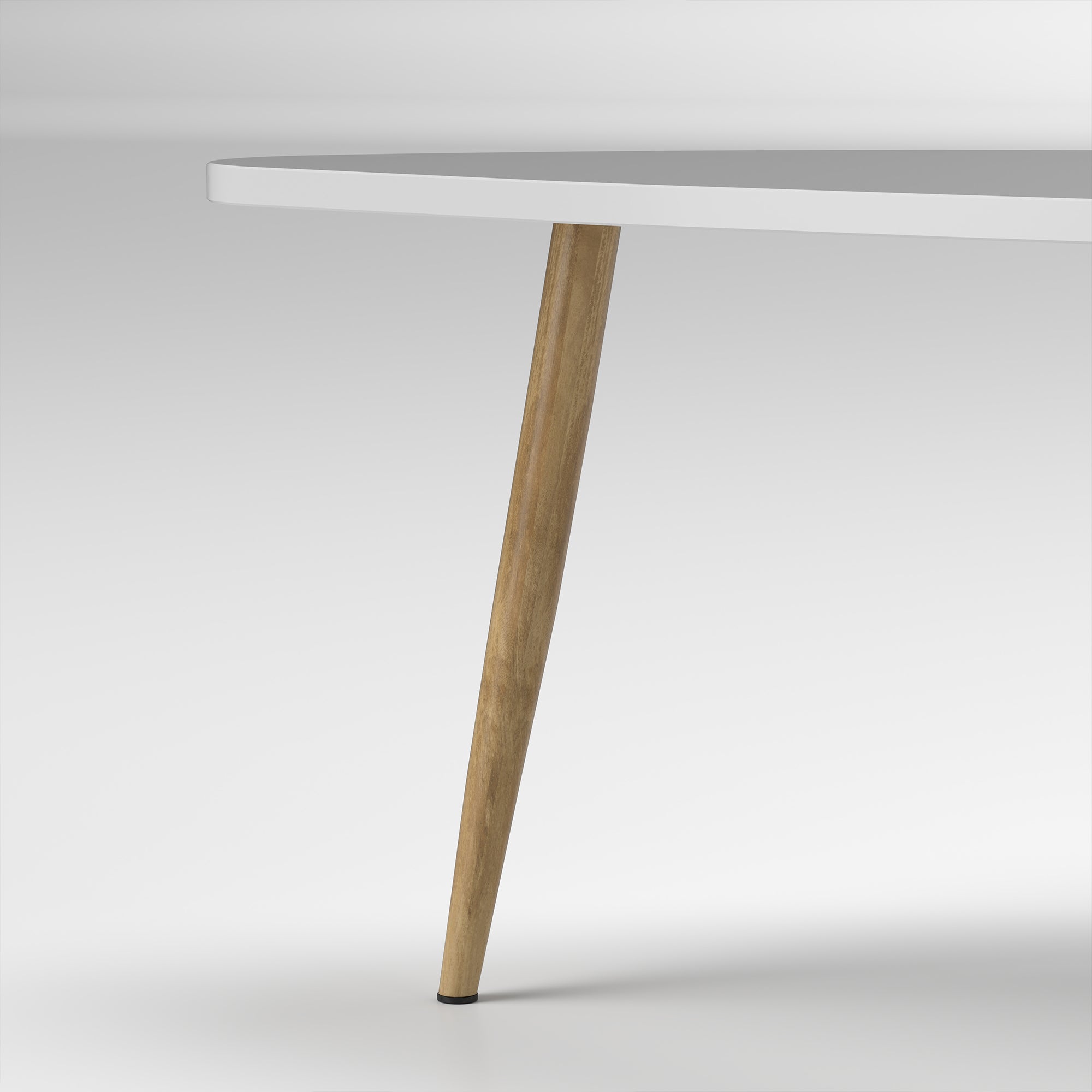 HOMCOM Coffee Table Set of 2, Nesting Coffee End Tables with Modern Decor, Side Table Triangle Occasional Stand Tea Table for Living Room Home and Office, White