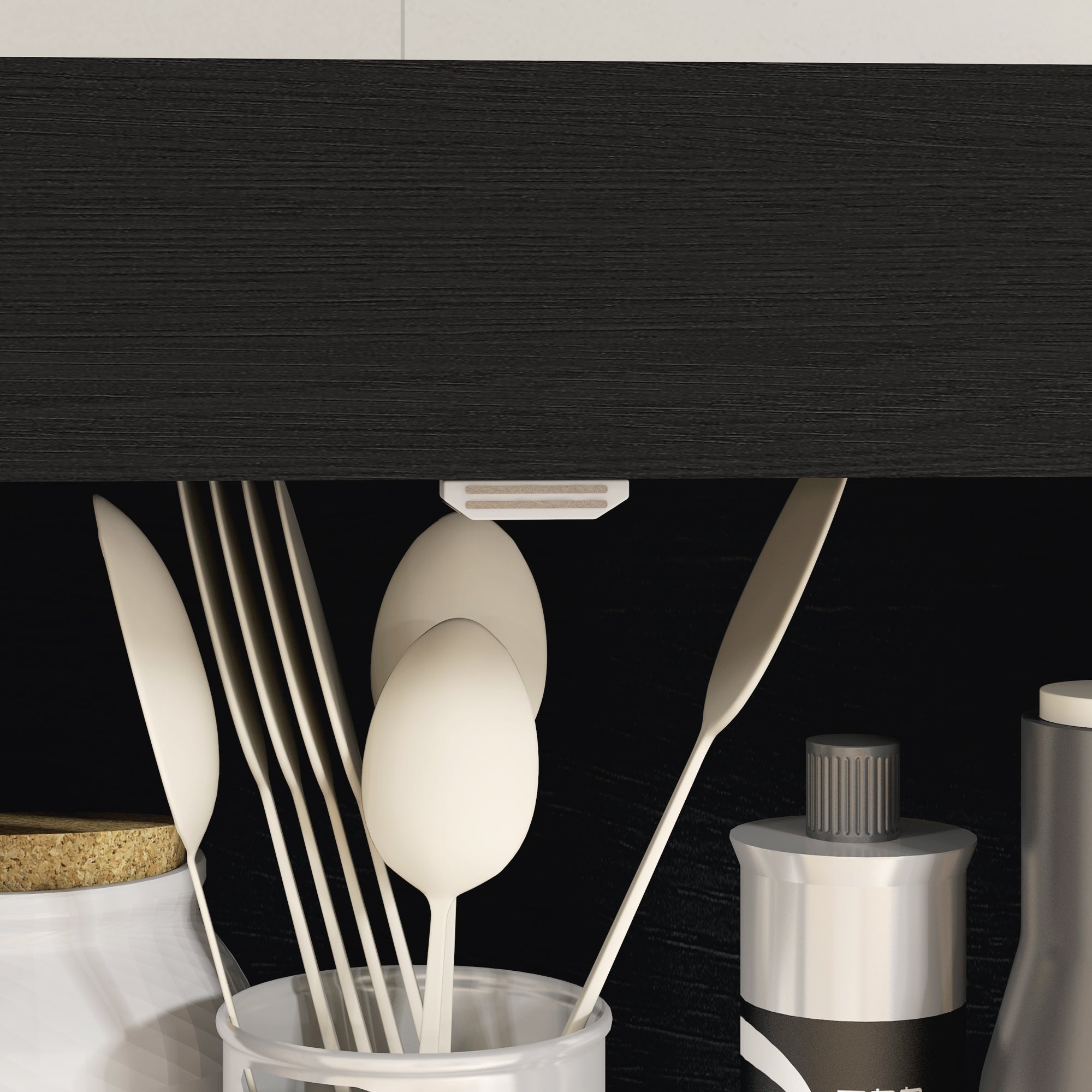 72.5" Freestanding Food Pantry Cabinet with Drawer, Doors and Shelves, Black Wood Grain - HOMCOM