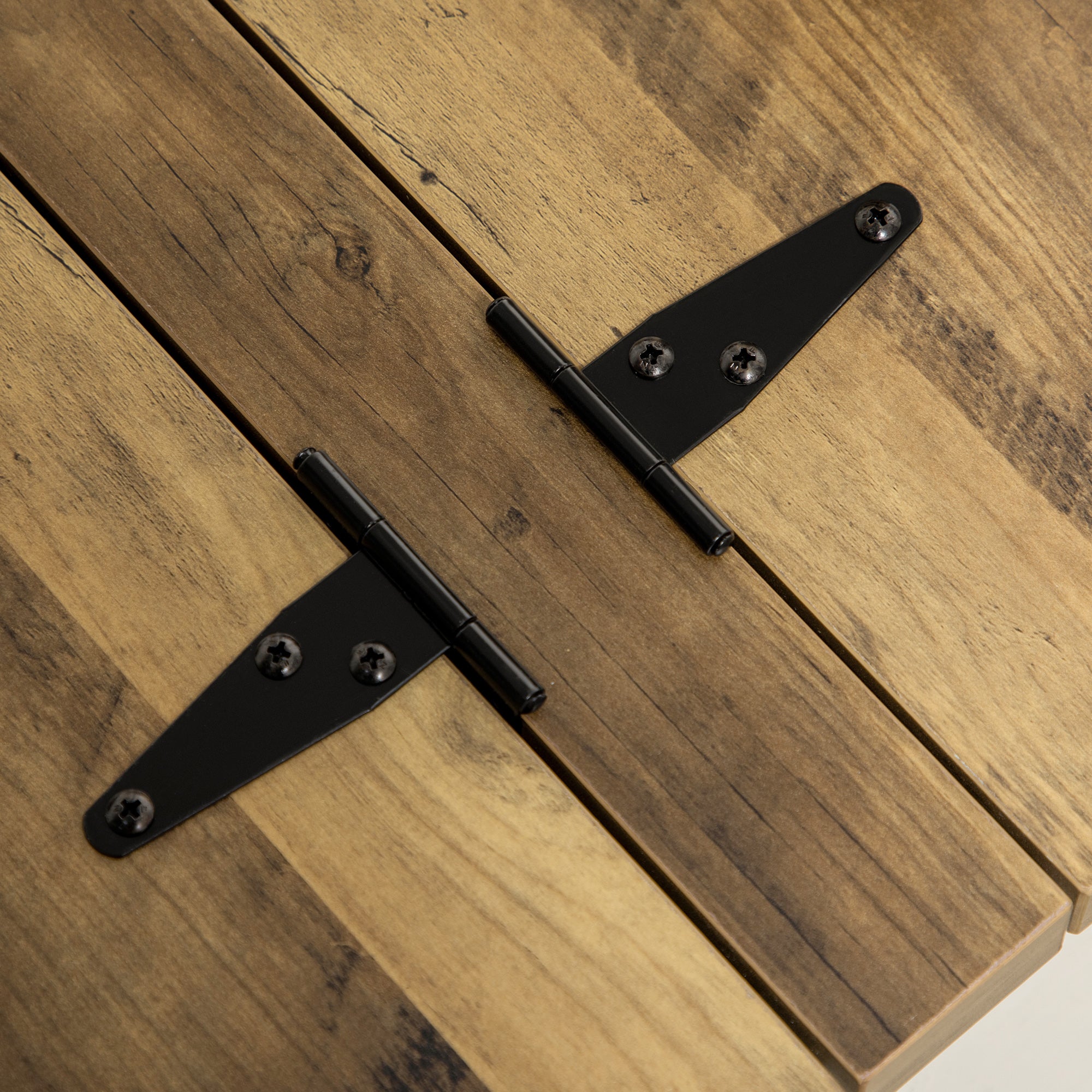 Farmhouse Coffee Table with Storage Large Square Wooden Center Table White