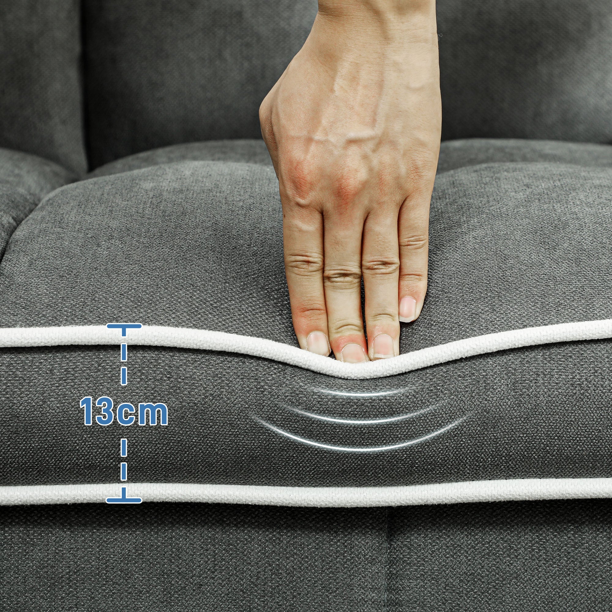 HOMCOM 3-In-1 Convertible 2 Seater Sofa Bed, Click Clack Pull Out Sofa Bed with Adjustable Backrest and Pillows, Modern Tufted Bed Settee for Living Room, Bedroom, Guest Room, Charcoal Grey