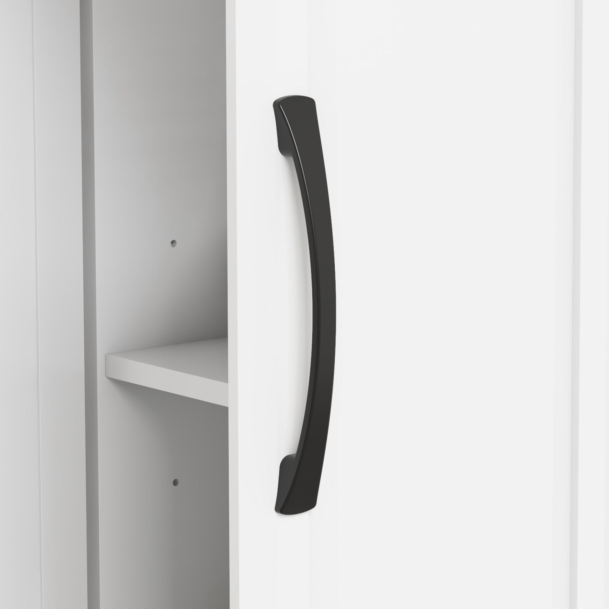 HOMCOM Kitchen Island with Storage, Rolling Kitchen Cart on Wheels with 2 Drawers, 2 Cabinets, Rubberwood Top and Towel Racks (White)