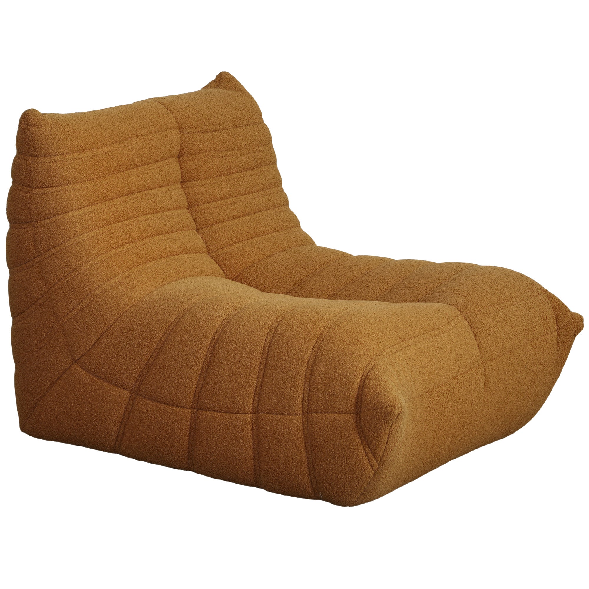 HOMCOM Bean Bag Chair for Adults, Giant Fireside Chair Lazy Sofa, Bean Bag Sofa with High Density Comfortable Foam for Living Room, Bedroom, Brown