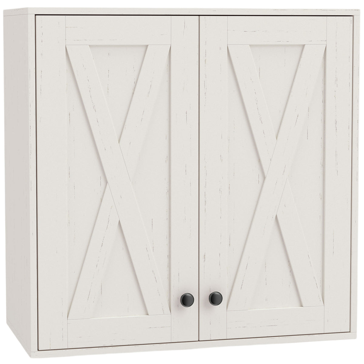 Bathroom Wall Cabinet, Modern Medicine Cabinet Wall Mounted, Over The Toilet Space Saver with Double Doors and Adjustable Storage for Toilet, Washroom, White