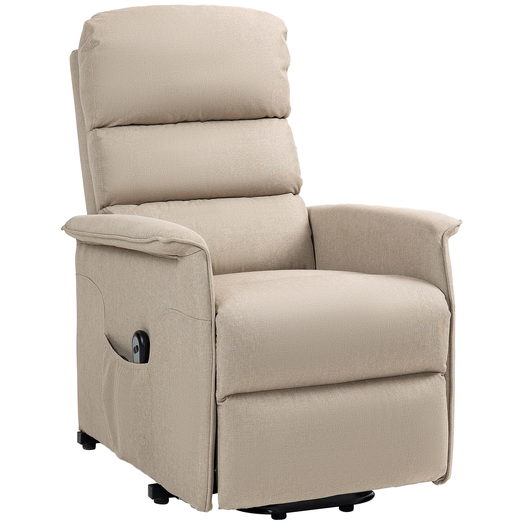 Electric Power Lift Chair with 135° Recline & Remote Control for Elderly Comfort, Beige