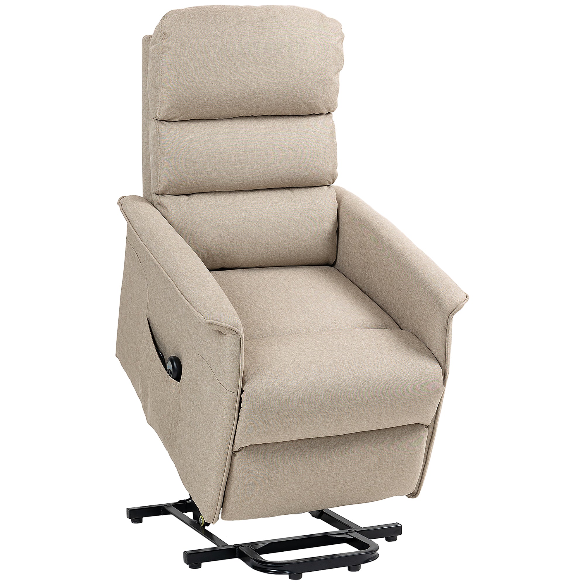 Electric Power Lift Chair with 135° Recline & Remote Control for Elderly Comfort, Beige