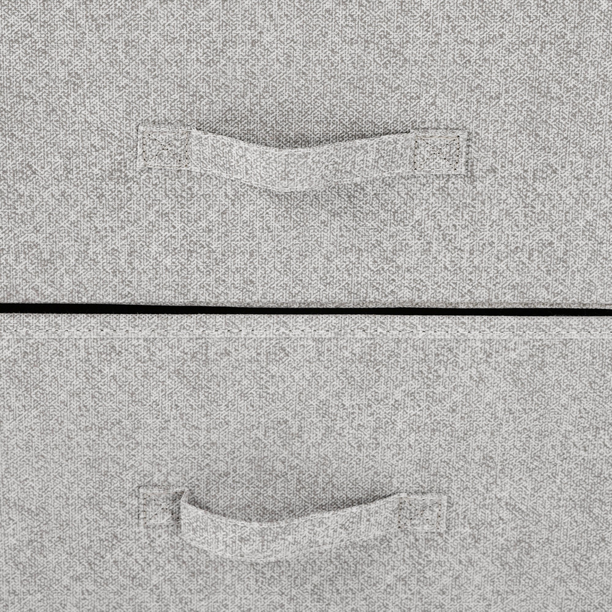 Linen Drawer Cabinet Organizer Storage Dresser Tower with 4 Removable Drawer Metal Frame Adjustable Feet for Living Room, Kitchen, Bathroom, White