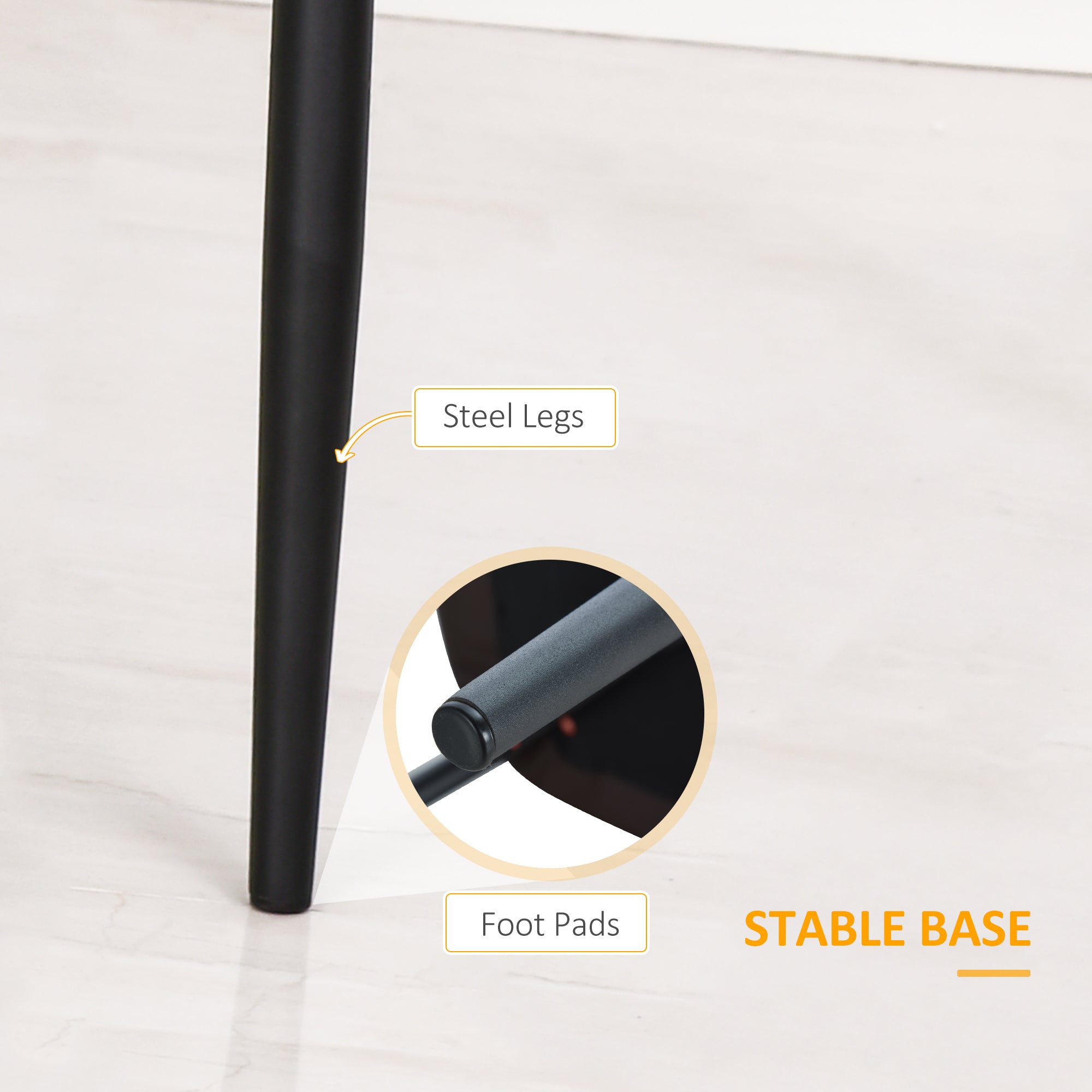 HOMCOM Dining Chairs Set of 2, Modern PU Leather Upholstered Kitchen Chairs with Diamond Tufted Backs and Steel Legs for Living Room, Dining Room, Bedroom, Grey