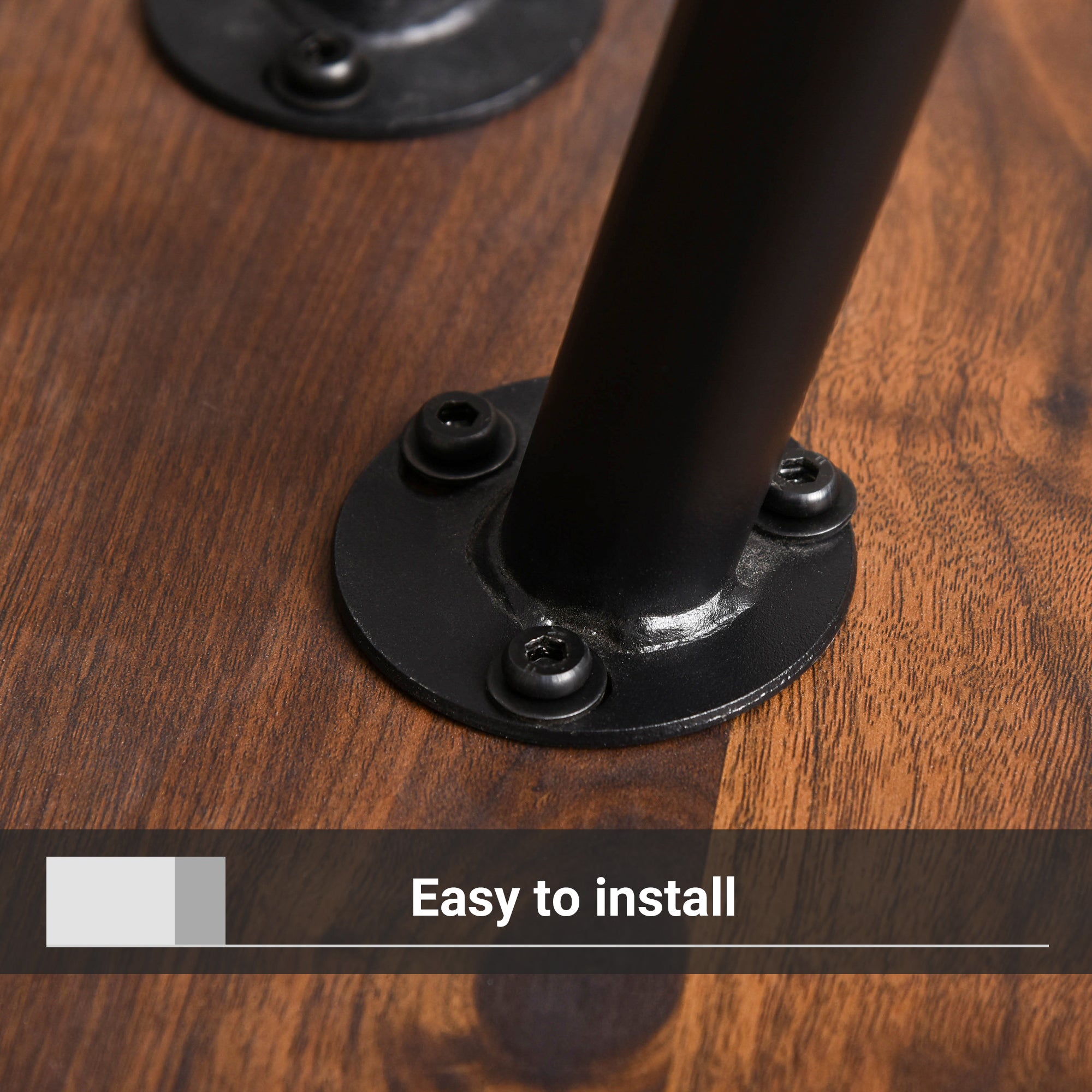 HOMCOM Coffee Table Set of 2, Nesting Coffee End Tables with Modern Decor, Side Table Triangle Occasional Stand Tea Table for Living Room Home and Office, Walnut