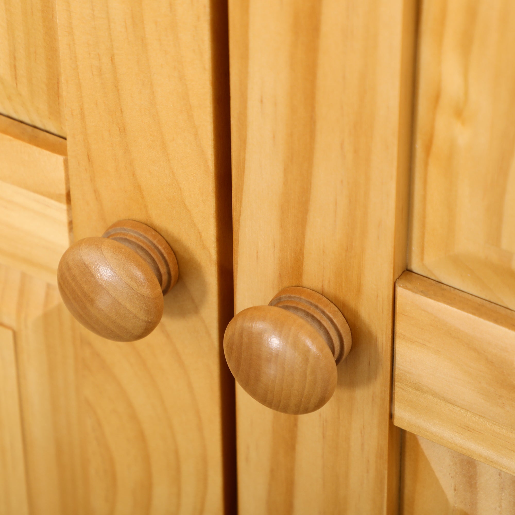 67" PiNewood Kitchen Pantry Storage Cabinet Freestanding Cabinets Brown - HOMCOM