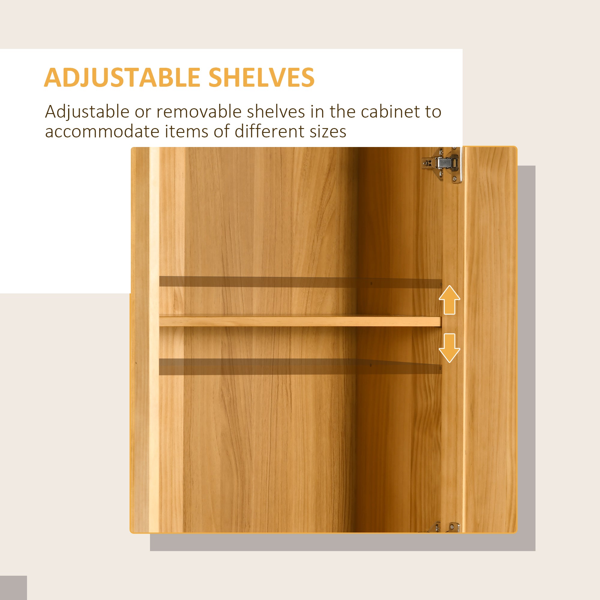 67" PiNewood Kitchen Pantry Storage Cabinet Freestanding Cabinets Brown - HOMCOM