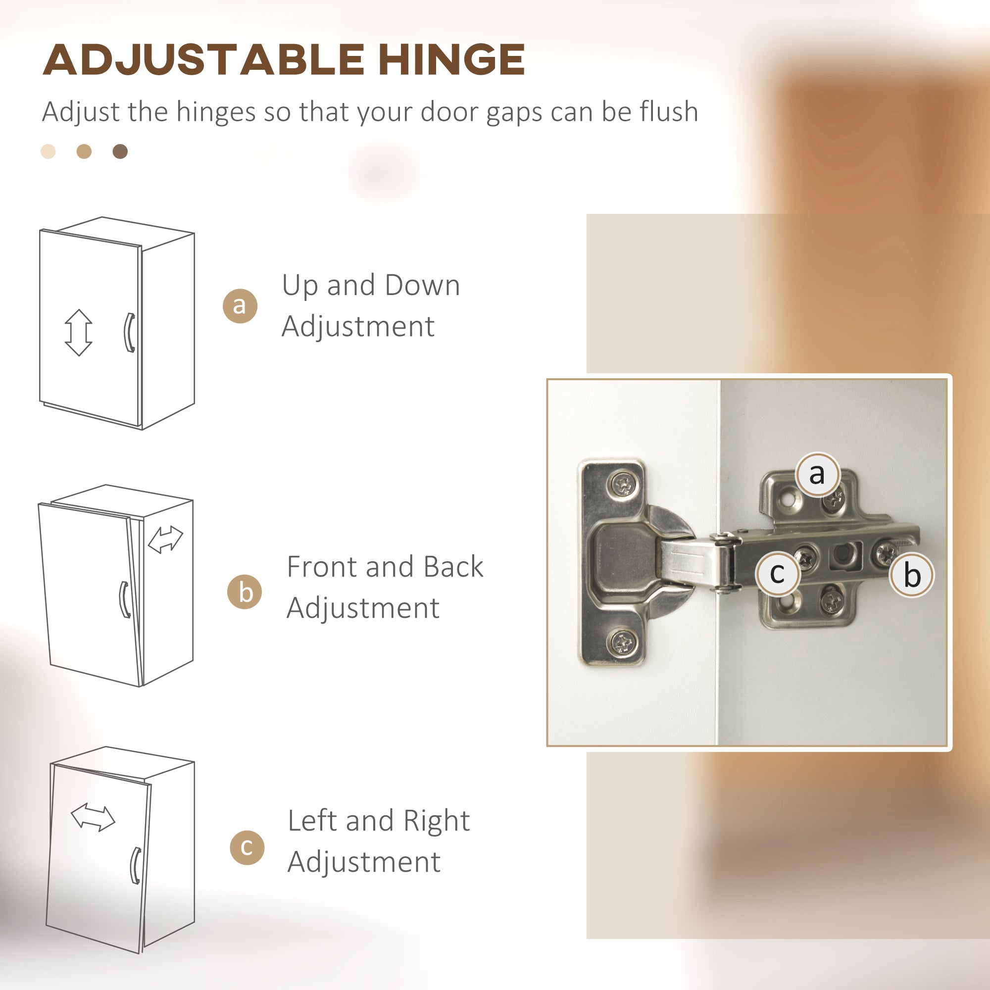 71" Freestanding Buffet with Hutch Farmhouse Storage Cabinet White