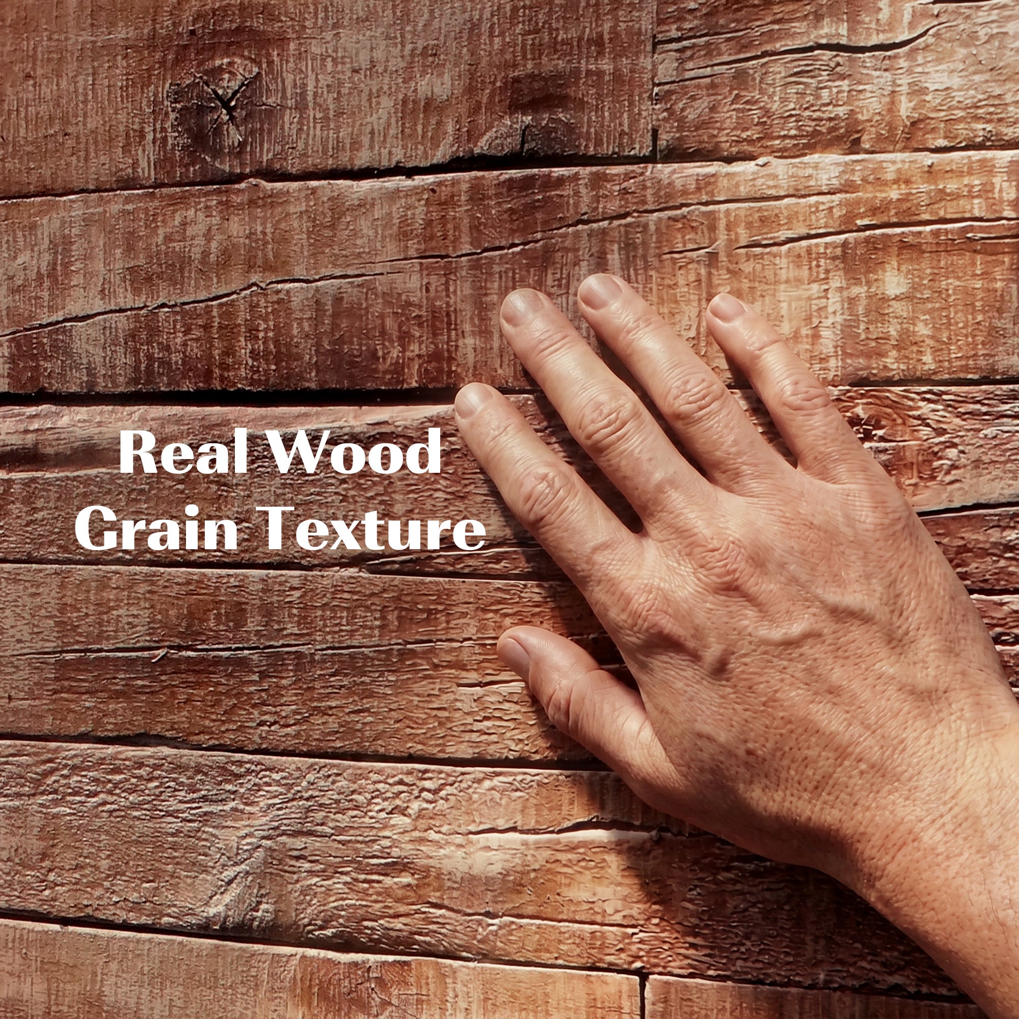 8-Pack 3D Faux Wood Wall Panels, Lightweight Polyurethane Panels for Interior and Exterior Accent Walls, Water-Resistant, 4' x 2', Cover 61.8 Sq.Ft., 0.6" Thick, Coffee