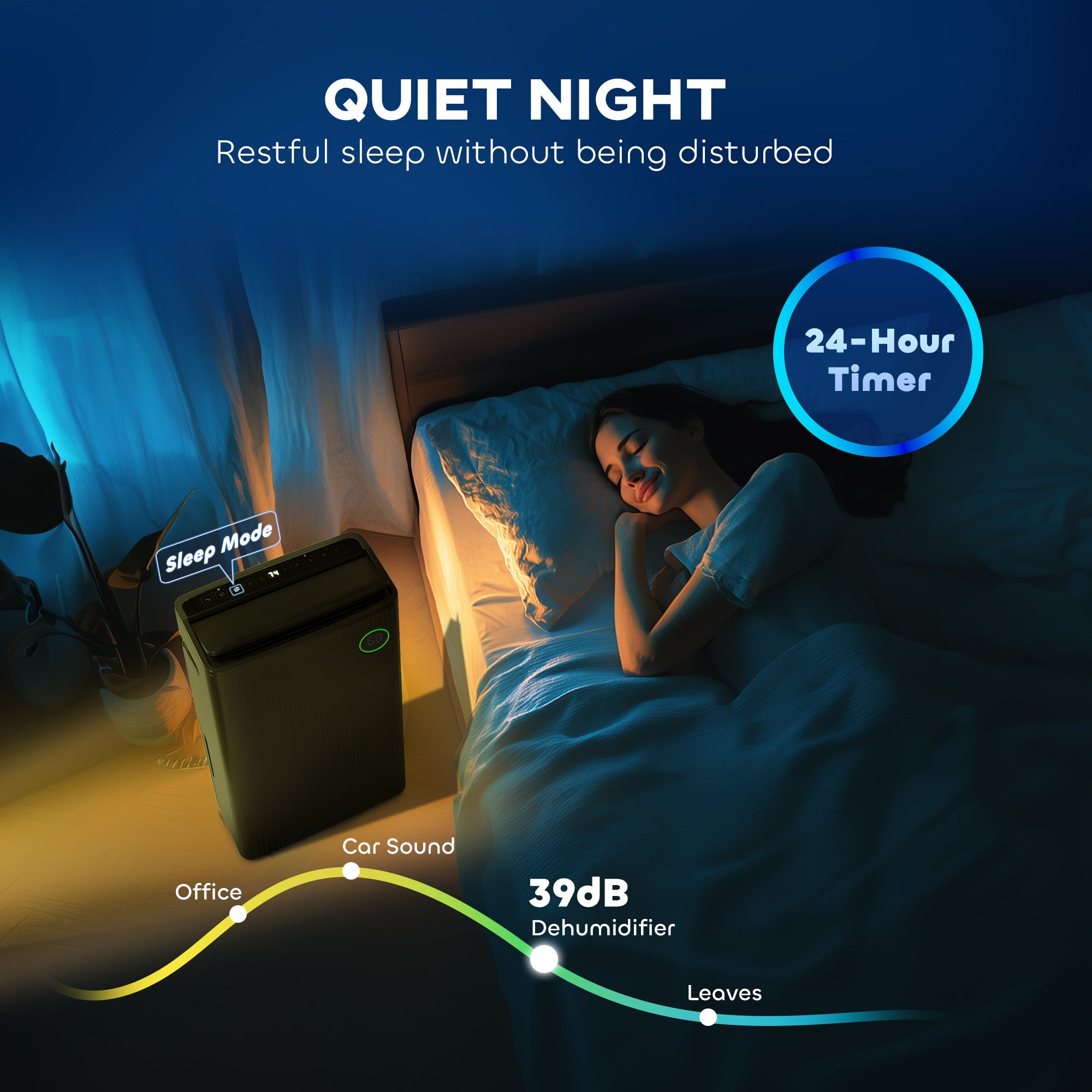 HOMCOM 16L/Day Dehumidifier with Air Purifier and HEPA Filter, UVC, Ioniser, 5.5L Water Tank, 24H Timer, for Home Damp, Condensation, Mould and Laundry Drying, Black