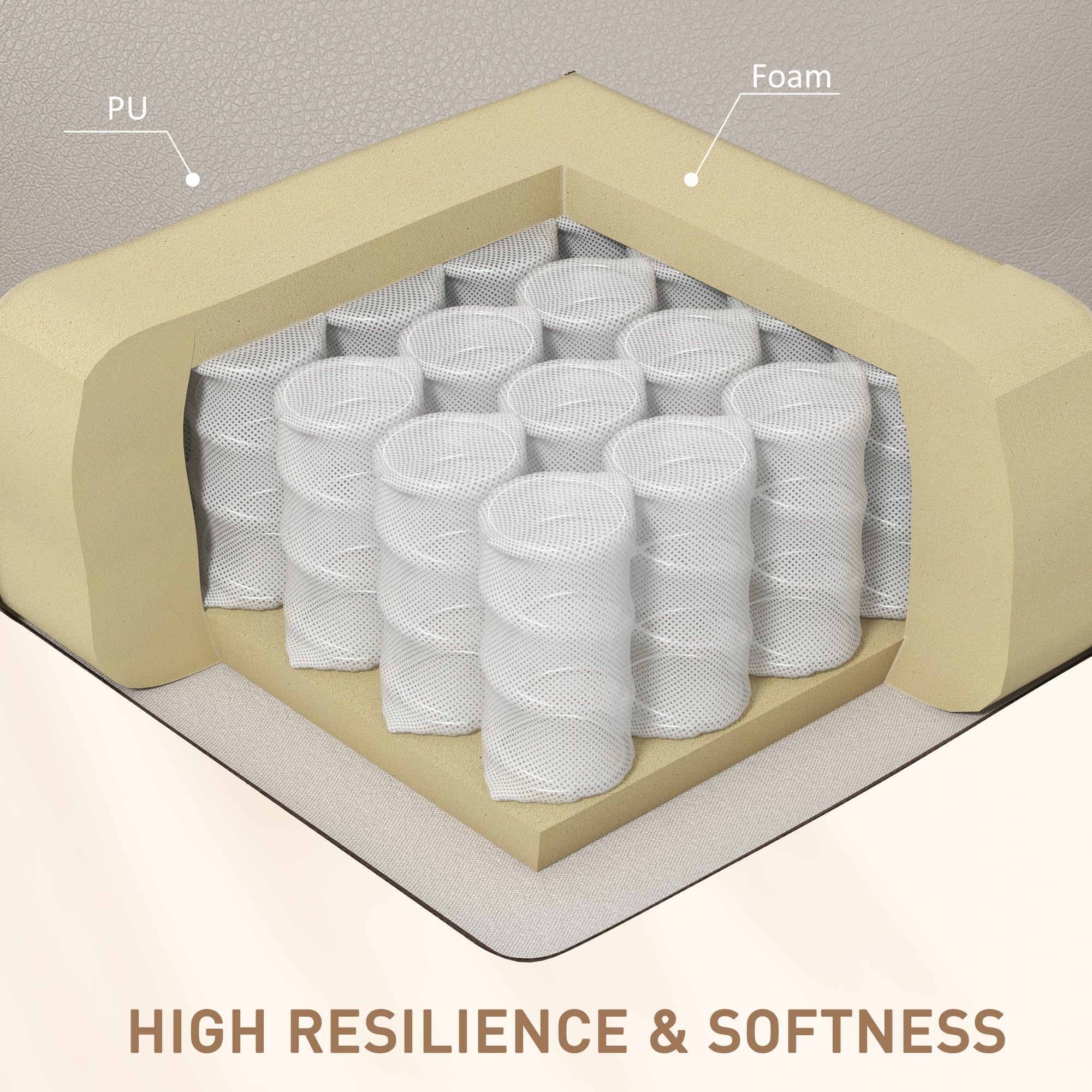 HOMCOM 8-Point Vibration Massage Recliner Chair for Living Room, PU Leather Manual Reclining Chair, Swivel Recliner with Remote Control, Rocking Function, Grey