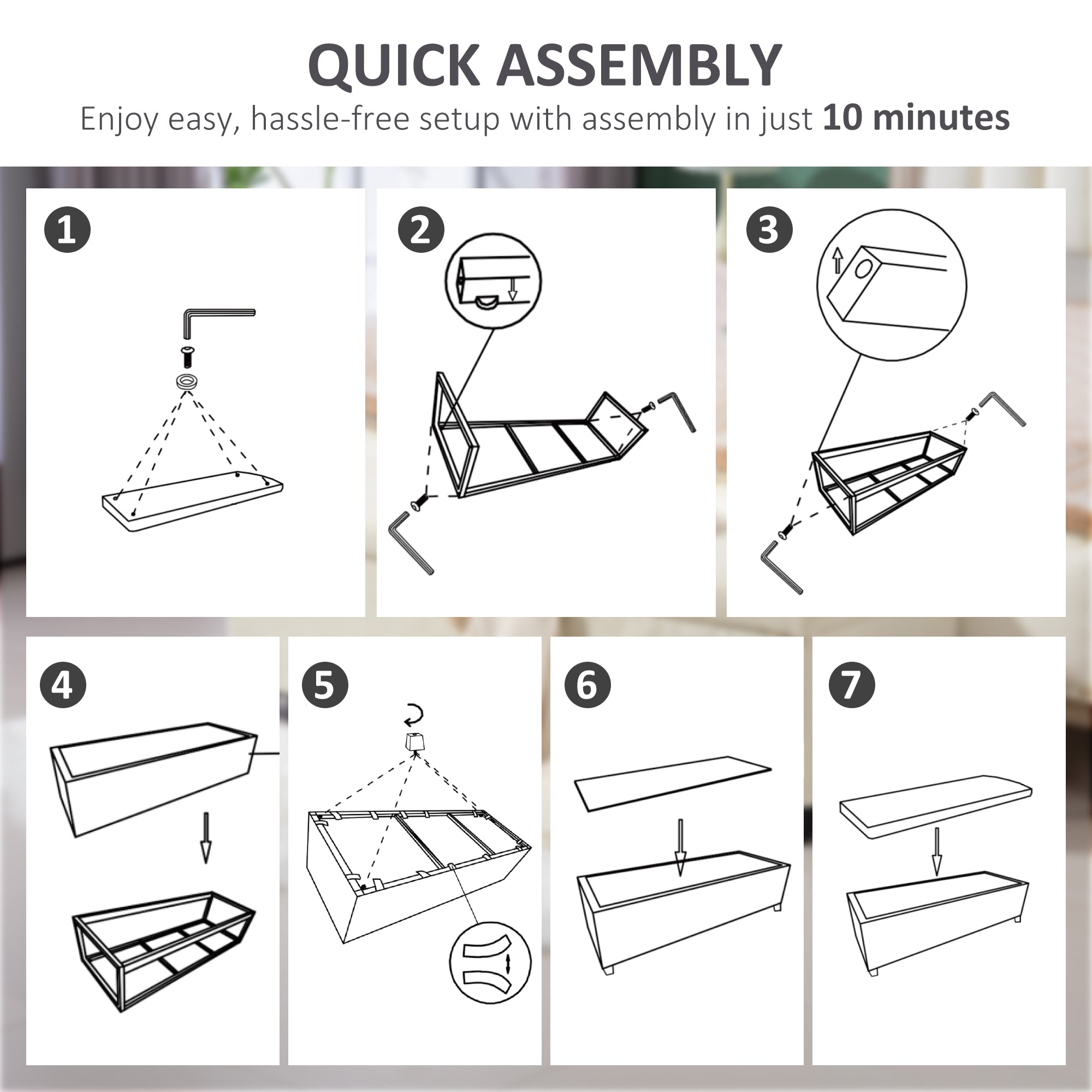 HOMCOM 47 Inches Storage Ottoman Bench, Foot Rest with Legs, Removable Lid, End of Bed Bench, Corduroy Storage Chest for Living Room, Bedroom, Entryway, Beige