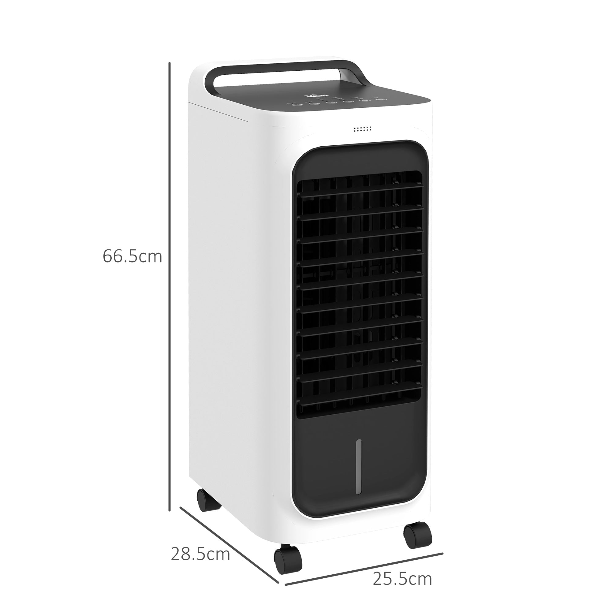 HOMCOM Portable Air Cooler, 3-in-1 Evaporative Air Cooler with 5L Water Tank, Oscillation, 3 Fan Speeds, 3 Modes, 2 Ice Packs, 7H Timer, LED Display, for Home Office
