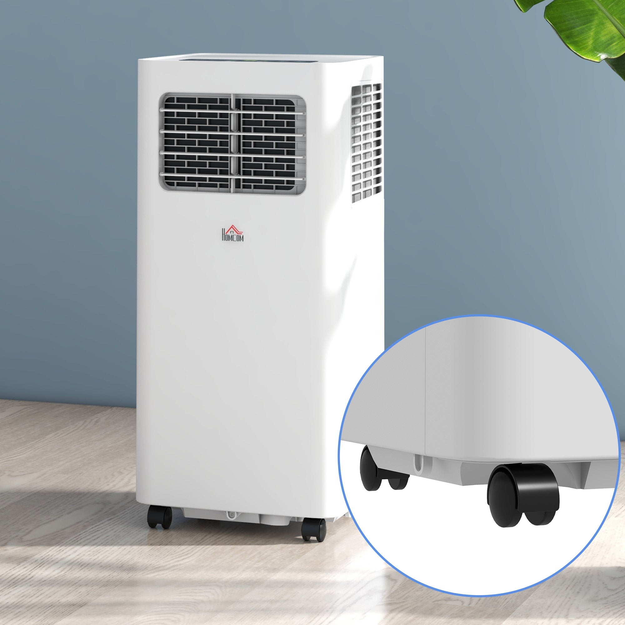8000 BTU Mobile Air Conditioner, 345 Sq. Ft., AC Unit with Dehumidifier, Sleep, 24H Timer On/Off, Window Kit, White - HOMCOM