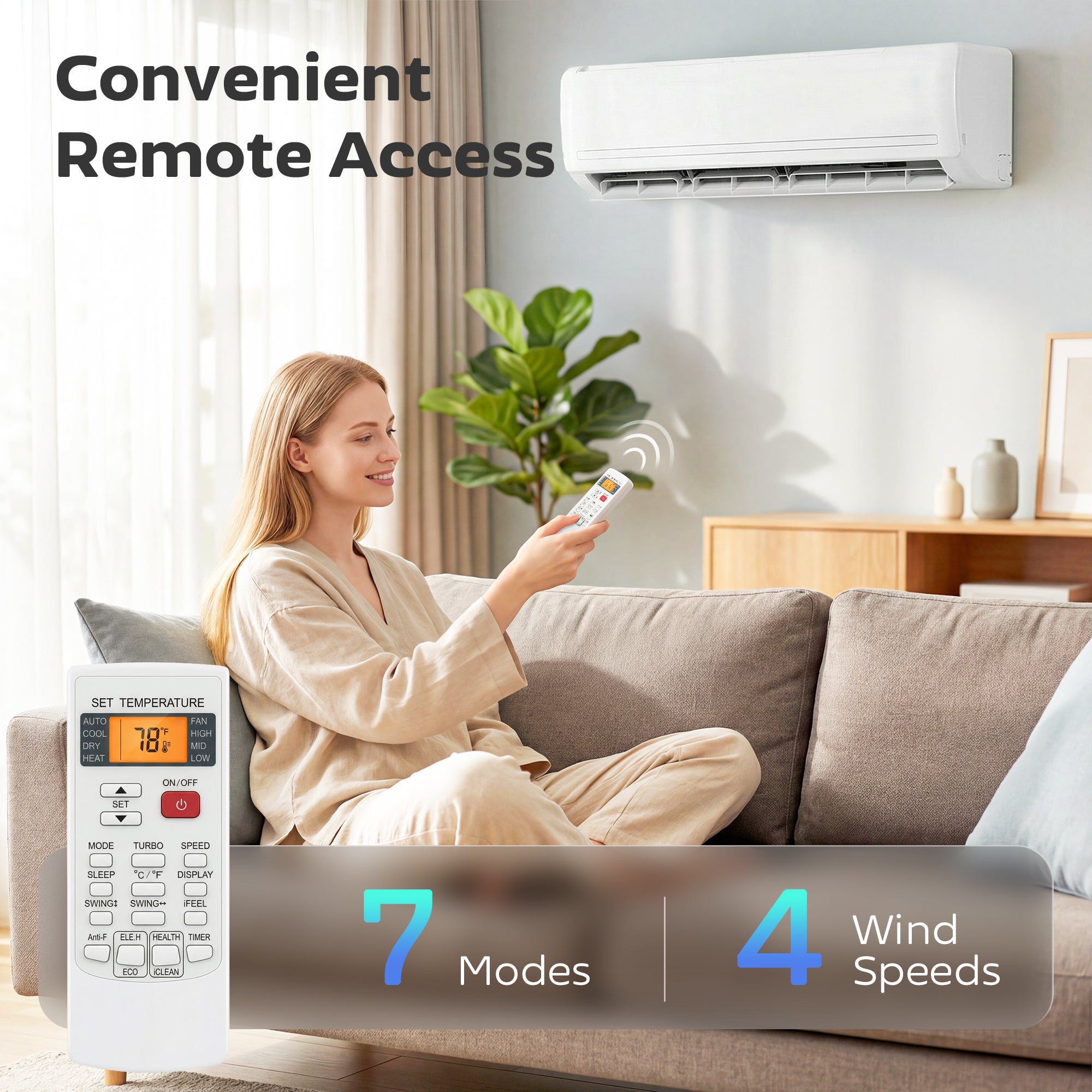 24000 BTU Mini Split Air Conditioner and Heat Pump, 19 SEER2 230V Energy Efficient Ductless Inverter AC Unit Cools up to 1500 Sq.Ft, Complete Installation Kit