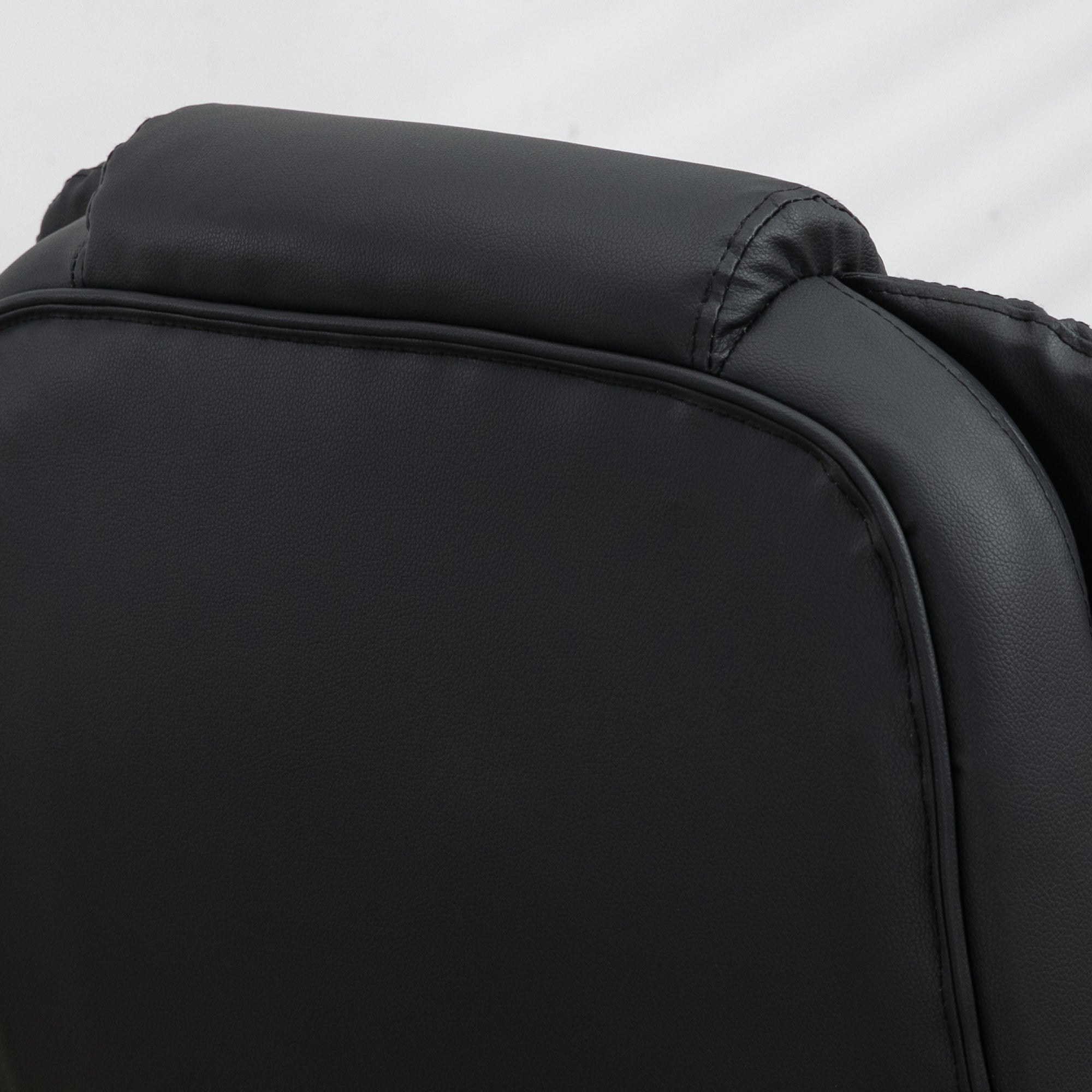 Heated Massage Office Chair with 6 Vibration Points, Armrest and Remote, Black