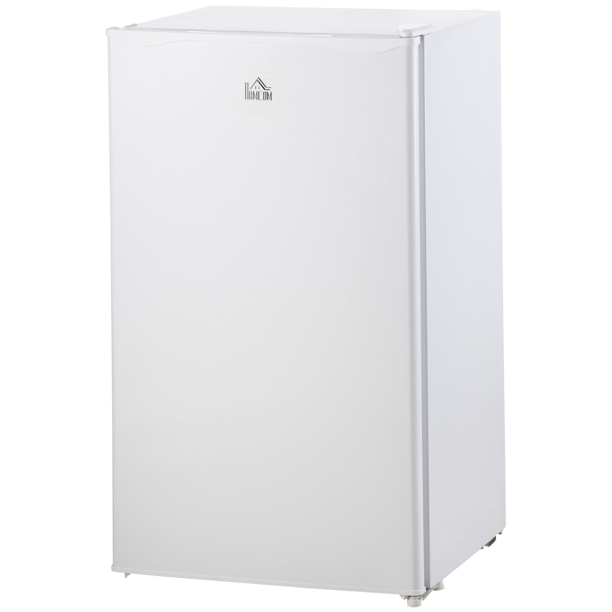 HOMCOM 91 Litre Freestanding Under Counter Fridge Freezer with Chiller Box, Reversible Door, Adjustable Thermostat, 47.5cm Wide, White