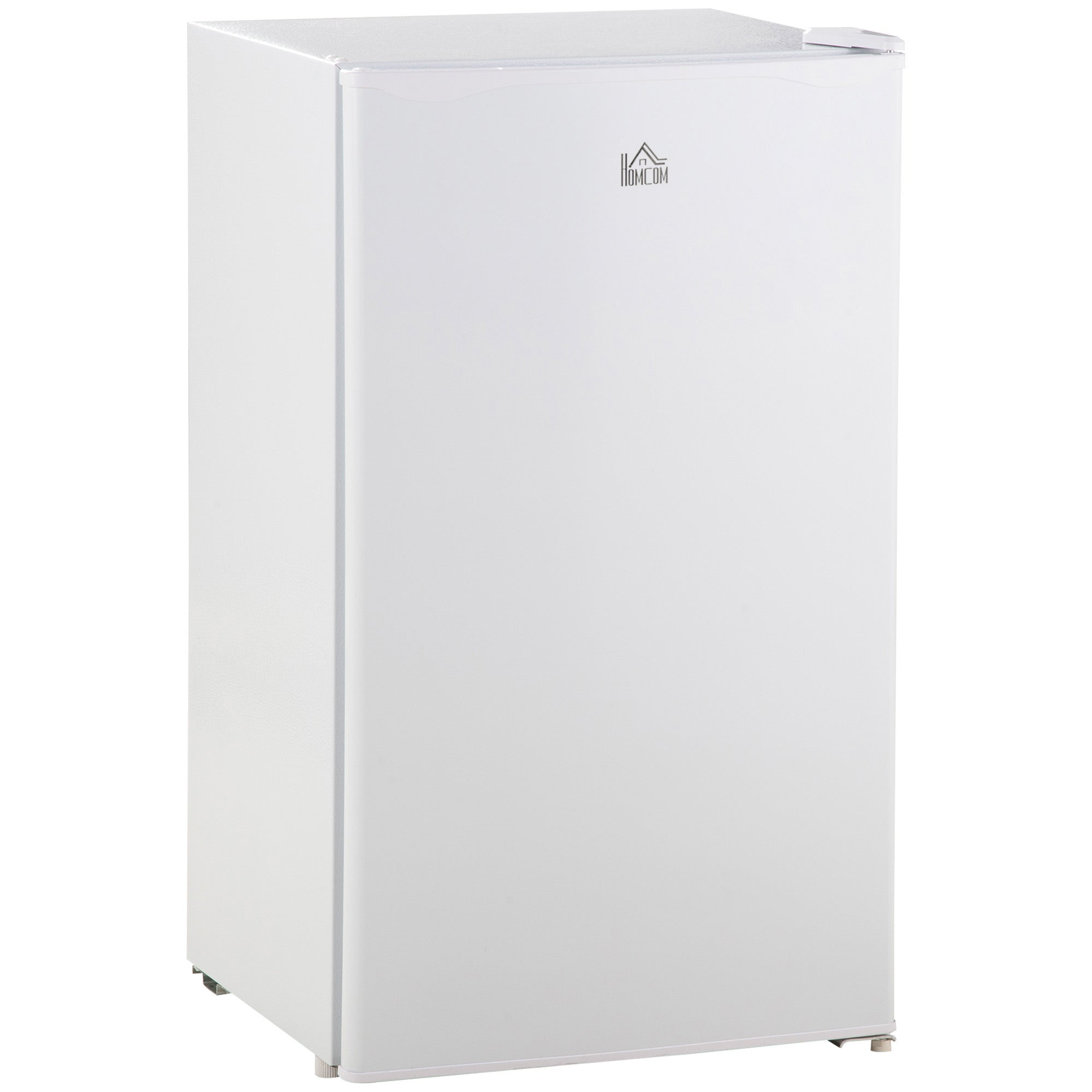 HOMCOM 91 Litre Freestanding Under Counter Fridge Freezer with Chiller Box, Reversible Door, Adjustable Thermostat, 47.5cm Wide, White