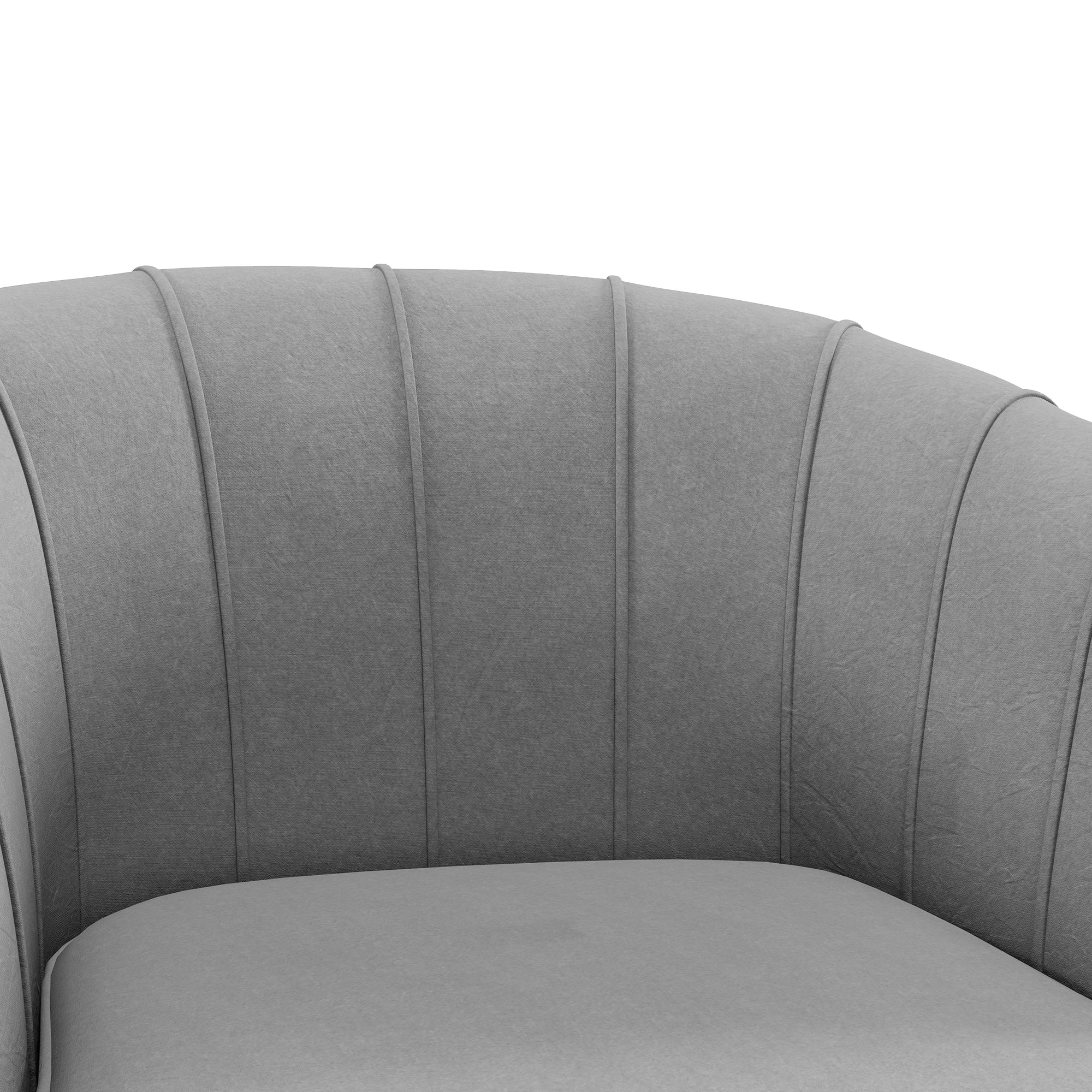 HOMCOM Fabric Accent Chair, Velvet Armchair, Modern Living Room Chair with Gold Metal Legs and Thick Padding for Bedroom, Grey