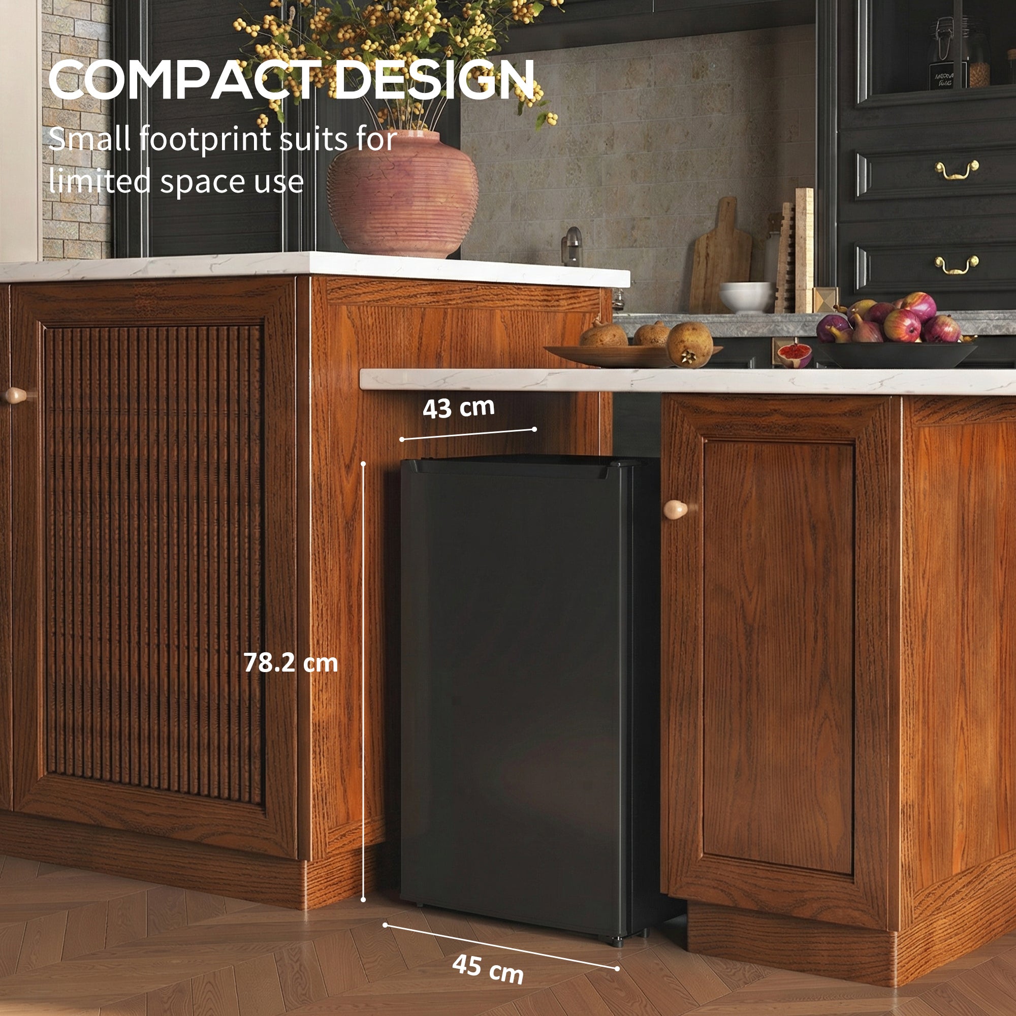 Compact Upright Freezer, 2.1 Cubic Feet Mini Freezer with Reversible Door, Removable Shelf, Adjustable Temperature for Home Office, Apartment, Dormitory, Black