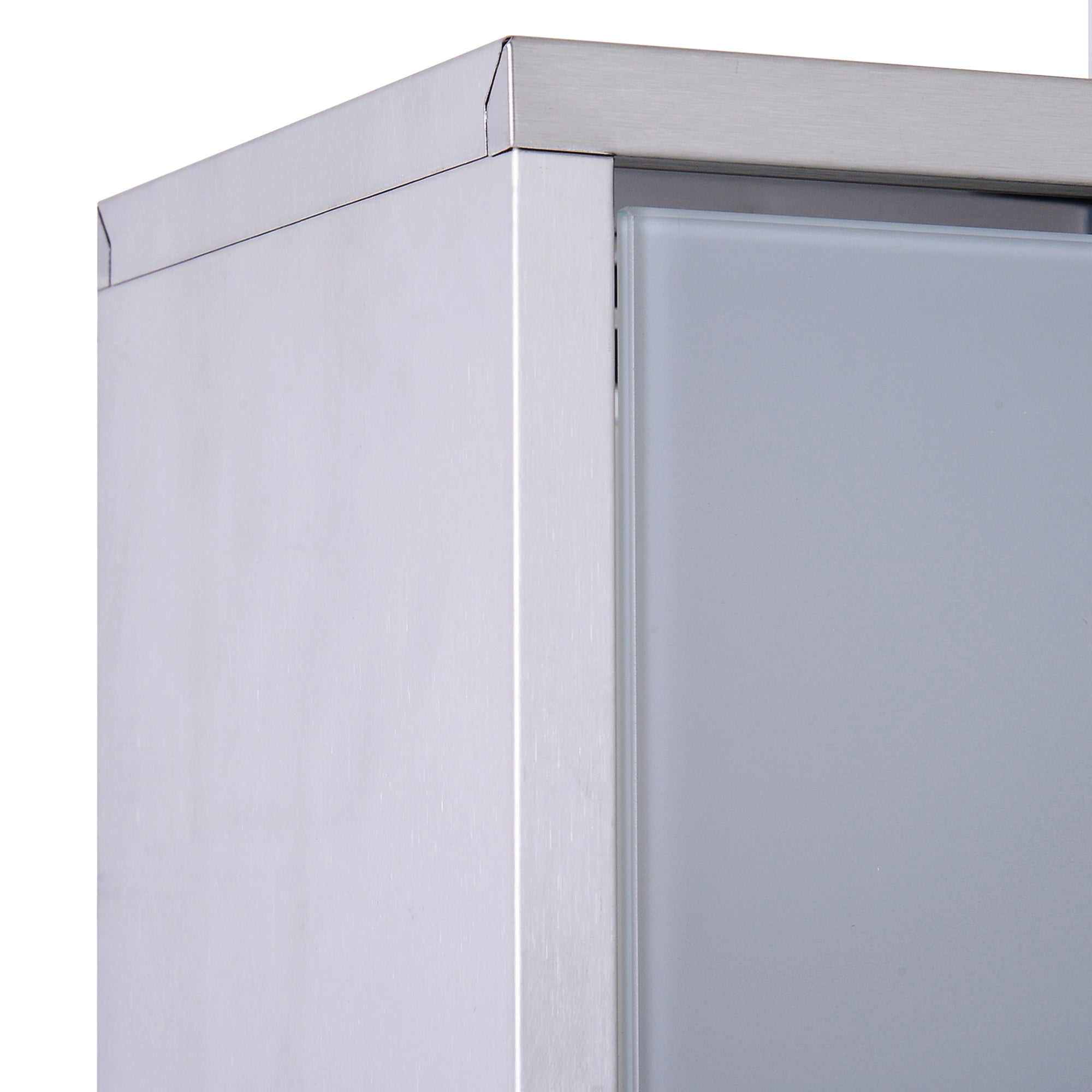 12" x 20" Stainless Steel Lockable Medicine Cabinet with 2 Keys and Shelves for Bathroom
