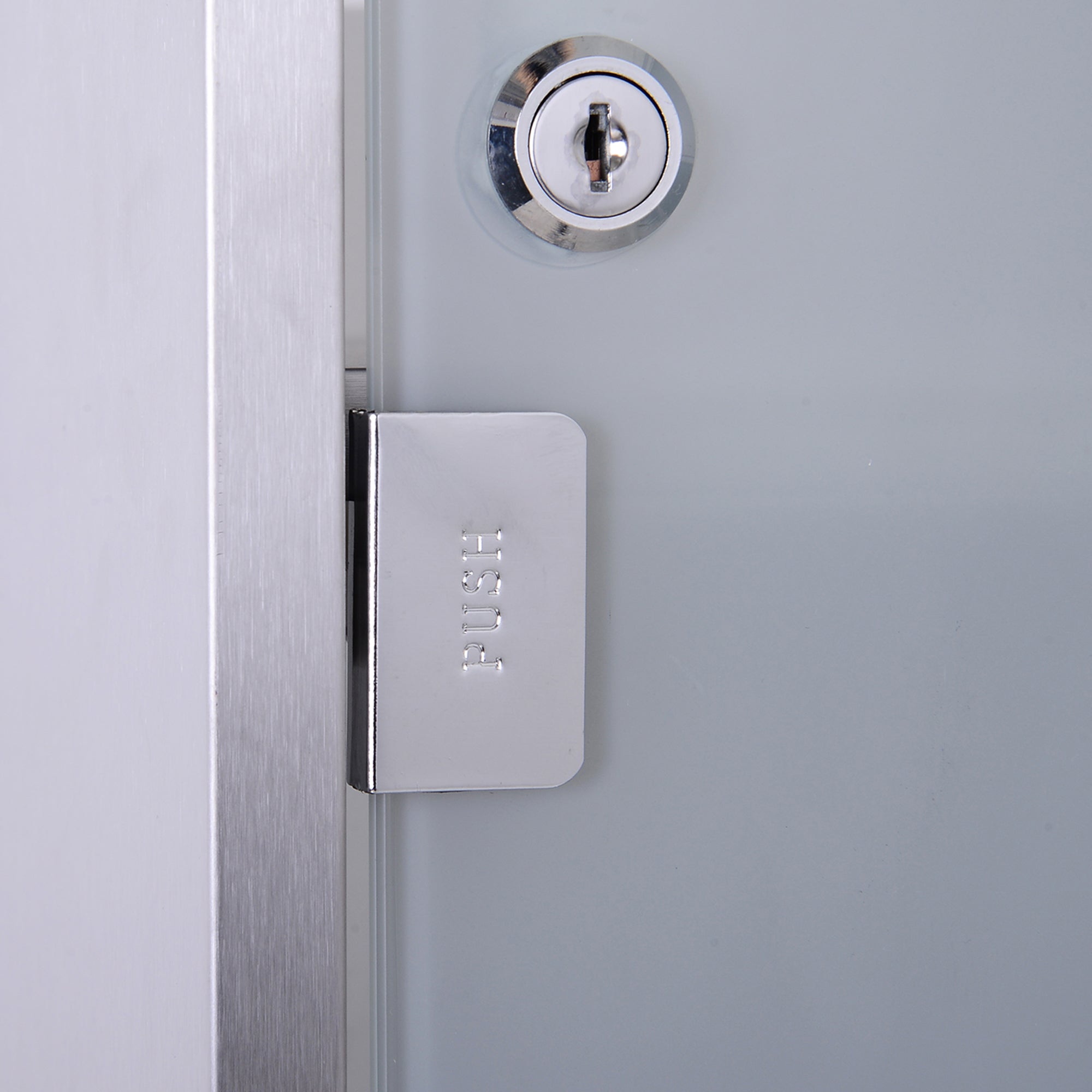 12" x 20" Stainless Steel Lockable Medicine Cabinet with 2 Keys and Shelves for Bathroom