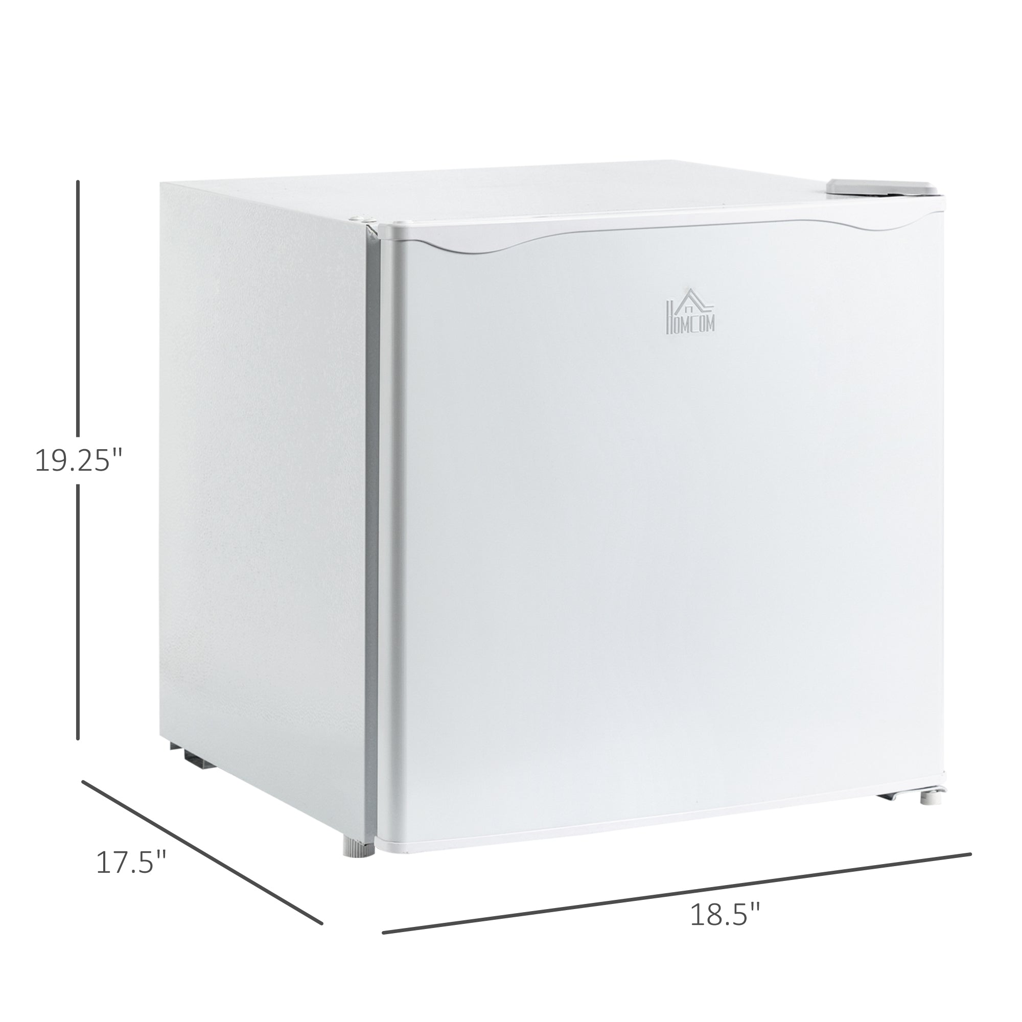 1.1 Cu Ft Countertop Mini Freezer, Compact Upright with Removable Shelves, White - HOMCOM