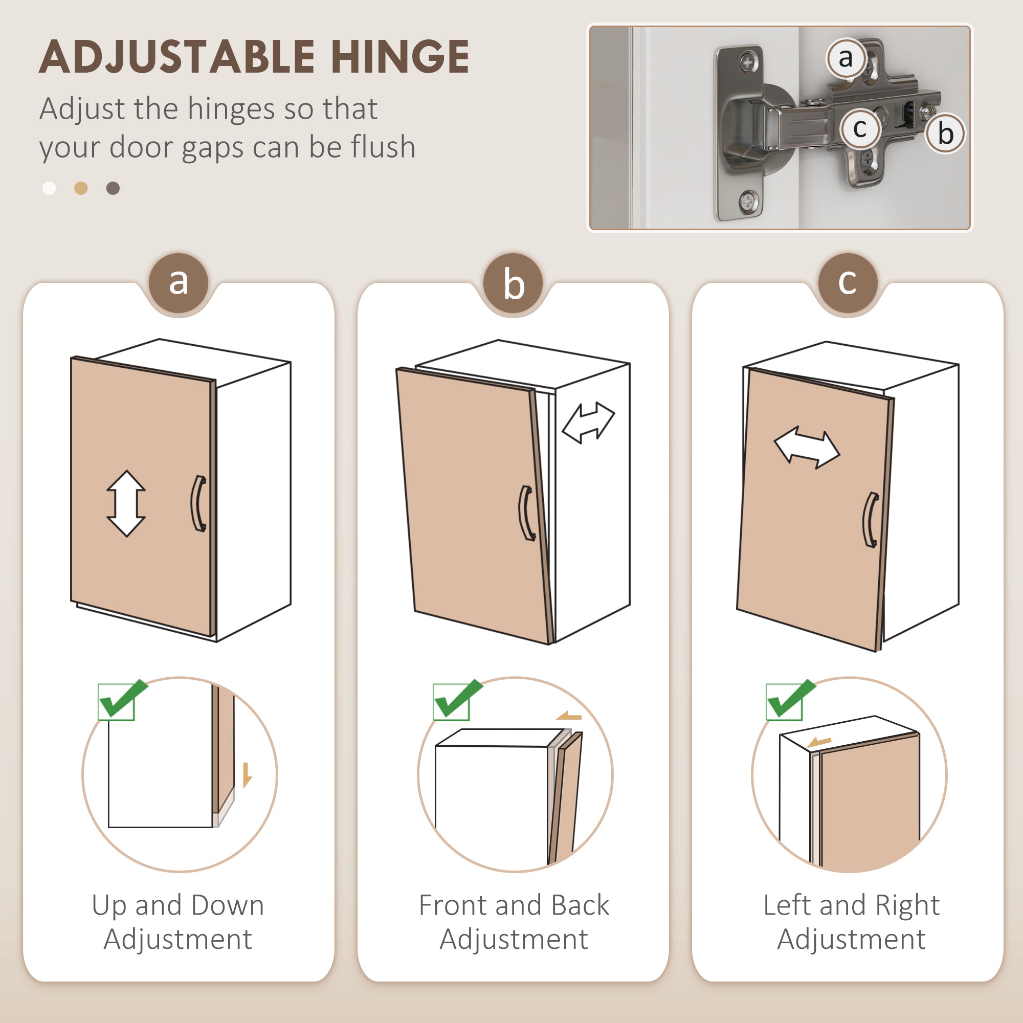 68" Kitchen Cabinet w/ Charging Station, 2 Tilt Out Cabinets & Microwave Stand, White