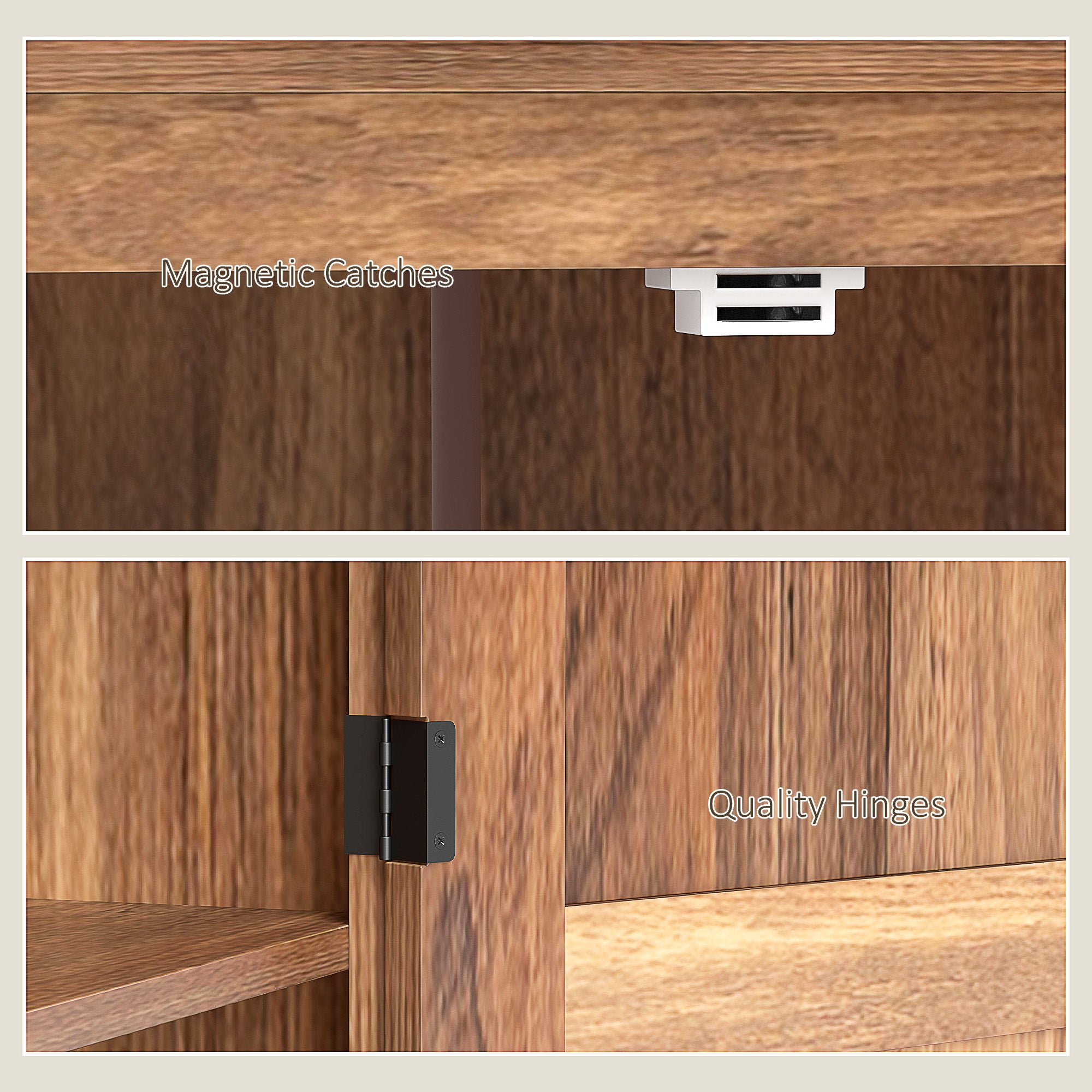 HOMCOM 72" Tall Farmhouse Kitchen Pantry Cabinet - Kitchen Storage Cabinet with Adjustable Shelves & 2 Barn Doors & Drawer, Versatile Storage Unit for Dining Room, Brown