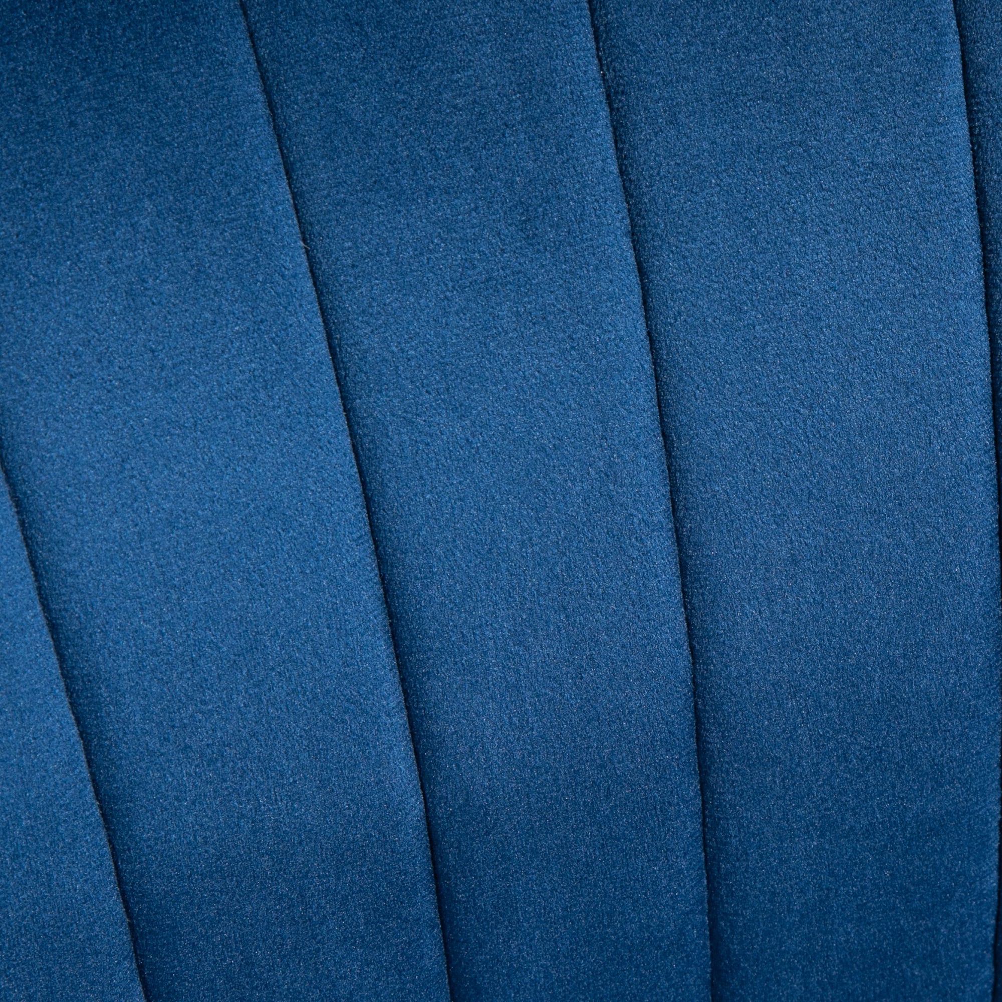 HOMCOM Velvet Accent Chair Occasional Tub Seat Padding Curved Back with Ottoman Wood Frame Legs Home Furniture Dark Blue