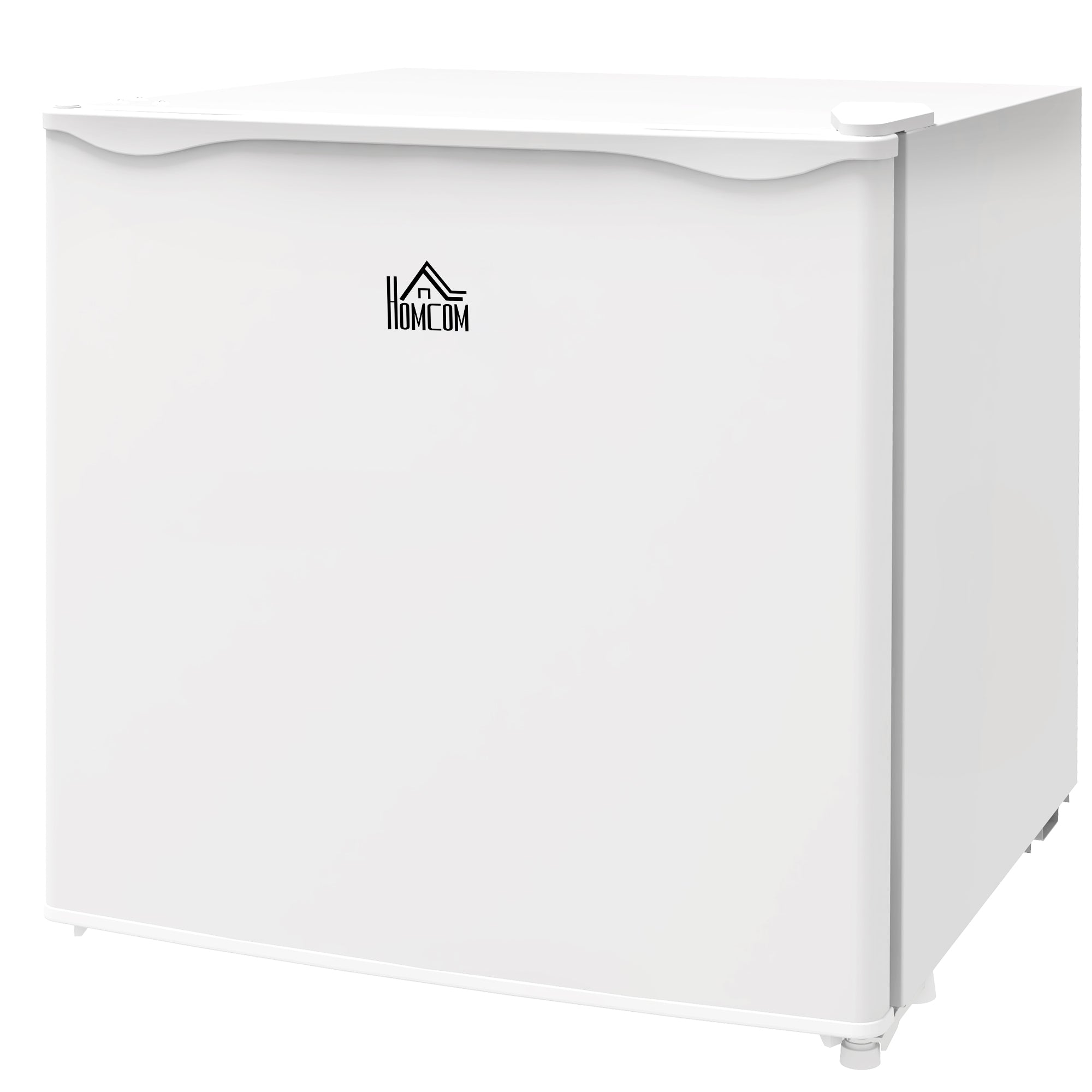 HOMCOM Tabletop Mini Freezer with 35 Litre Capacity, Small Freezer with Reversible Door, Adjustable Temperature and Removable Wire Shelf for Bedrooms, Home Office, White