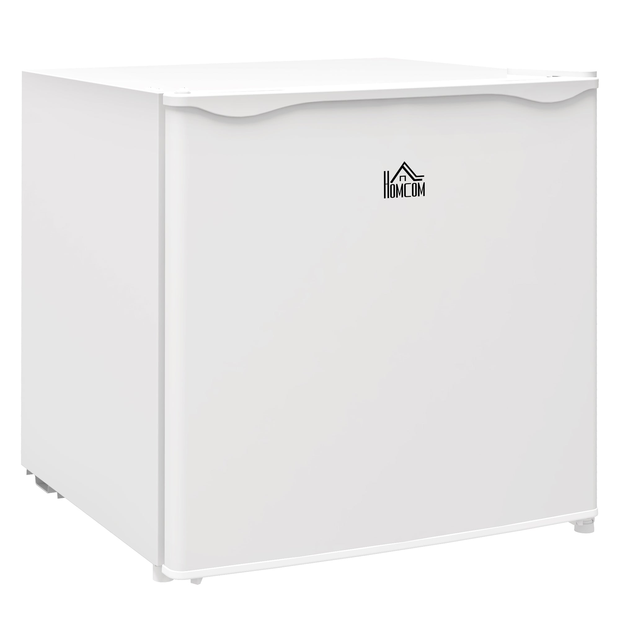HOMCOM Tabletop Mini Freezer with 35 Litre Capacity, Small Freezer with Reversible Door, Adjustable Temperature and Removable Wire Shelf for Bedrooms, Home Office, White