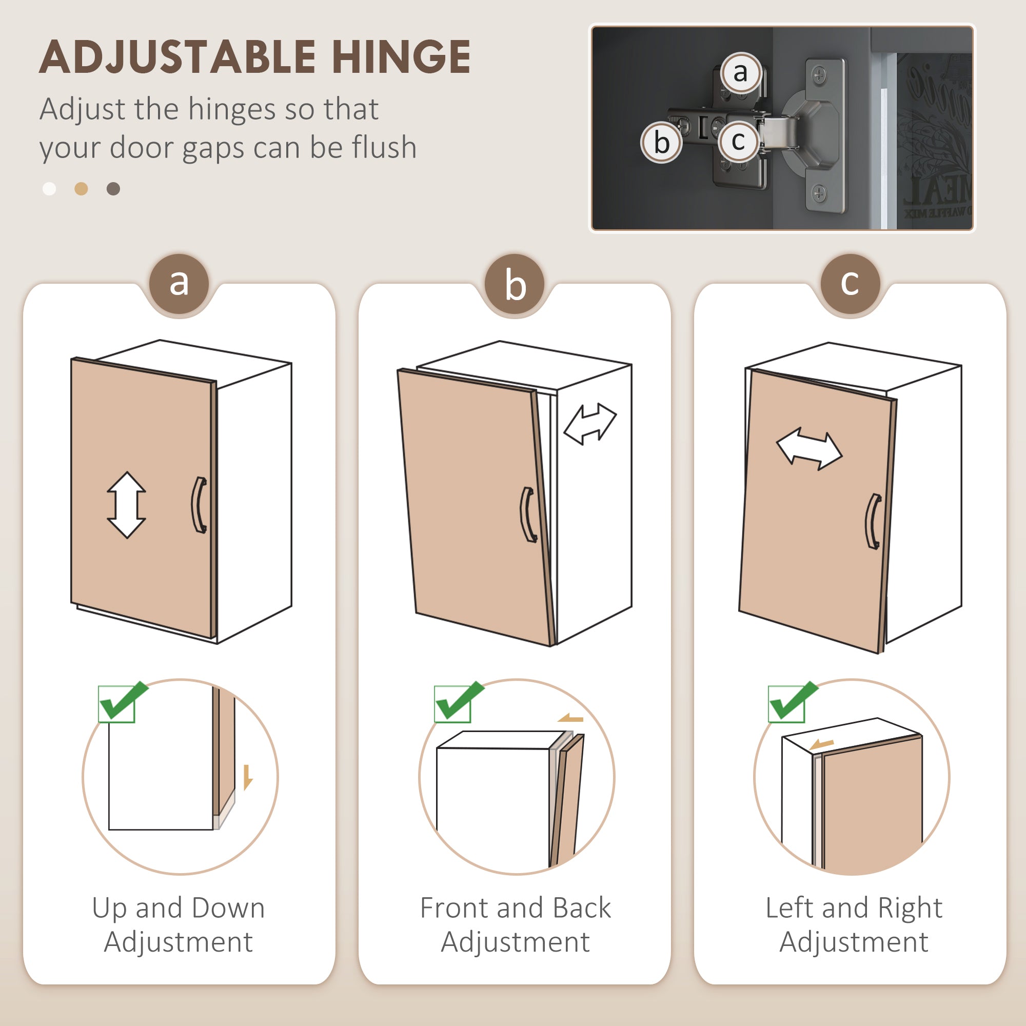 68" Kitchen Cabinet w/ Charging Station, 2 Tilt Out Cabinets & Microwave Stand, Gray - HOMCOM