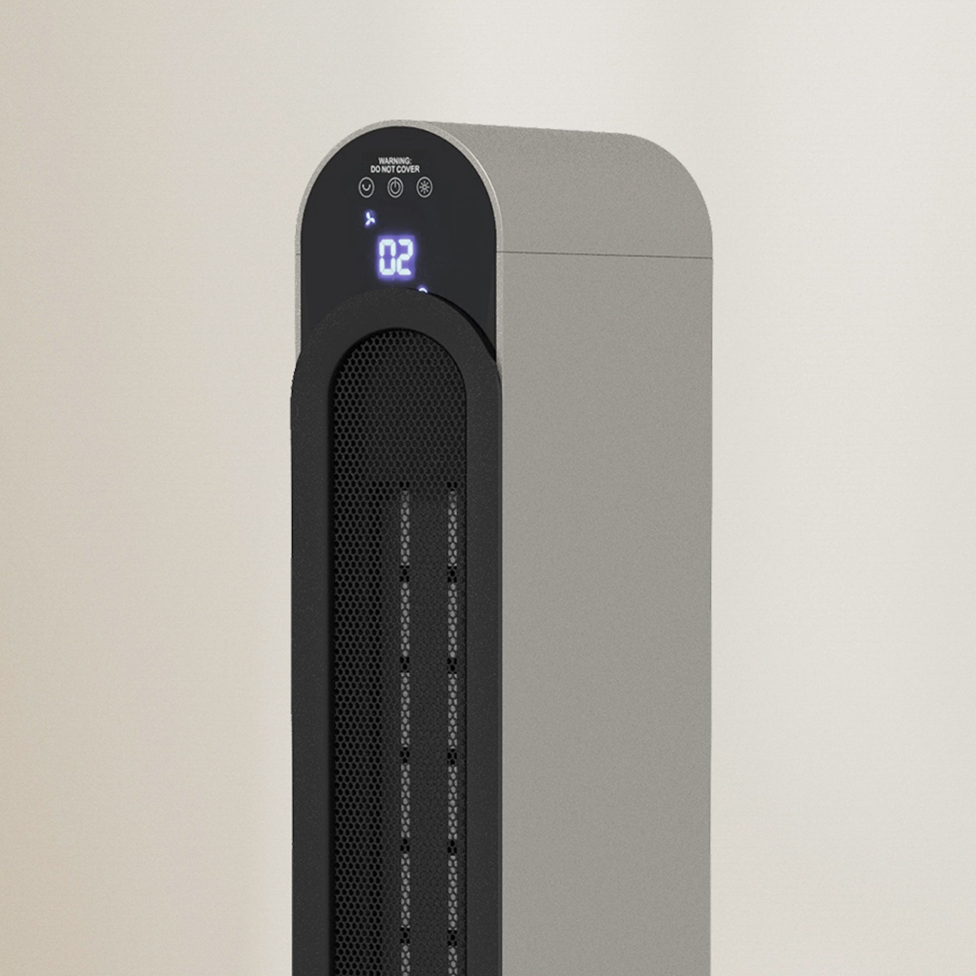 HOMCOM Electric Heater, 2200W Ceramic Heater with Remote, 3 Modes, Timer, 45° Oscillation, Space Heater for Home, Silver