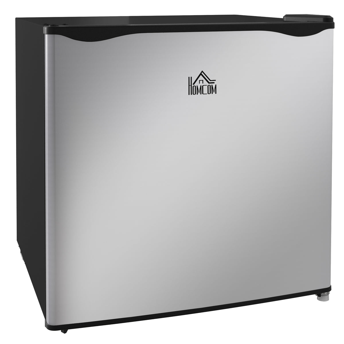 HOMCOM 1.1 Cu. Ft. Mini Freezer, Compact Upright Freezer with Reversible Door, Removable Shelf, Adjustable Temperature, Silver