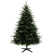 6ft Artificial Spurce Christmas Tree with 1696 Branch Tips and Foldable Steel Base, Realistic Hinged Xmas Tree for Home Office, Green
