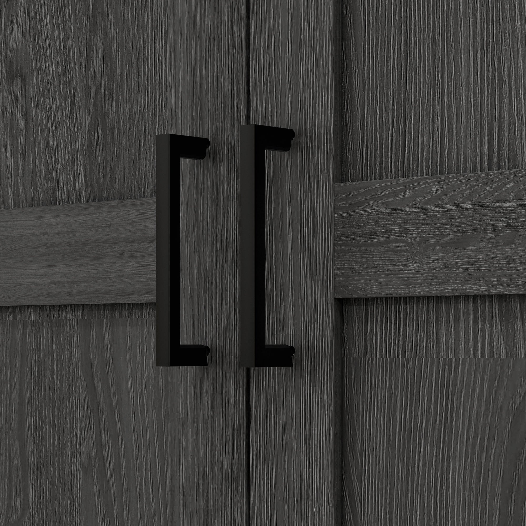 70" Tall Kitchen Pantry Cabinet w/ Spice Racks & Adjustable Shelves, Black