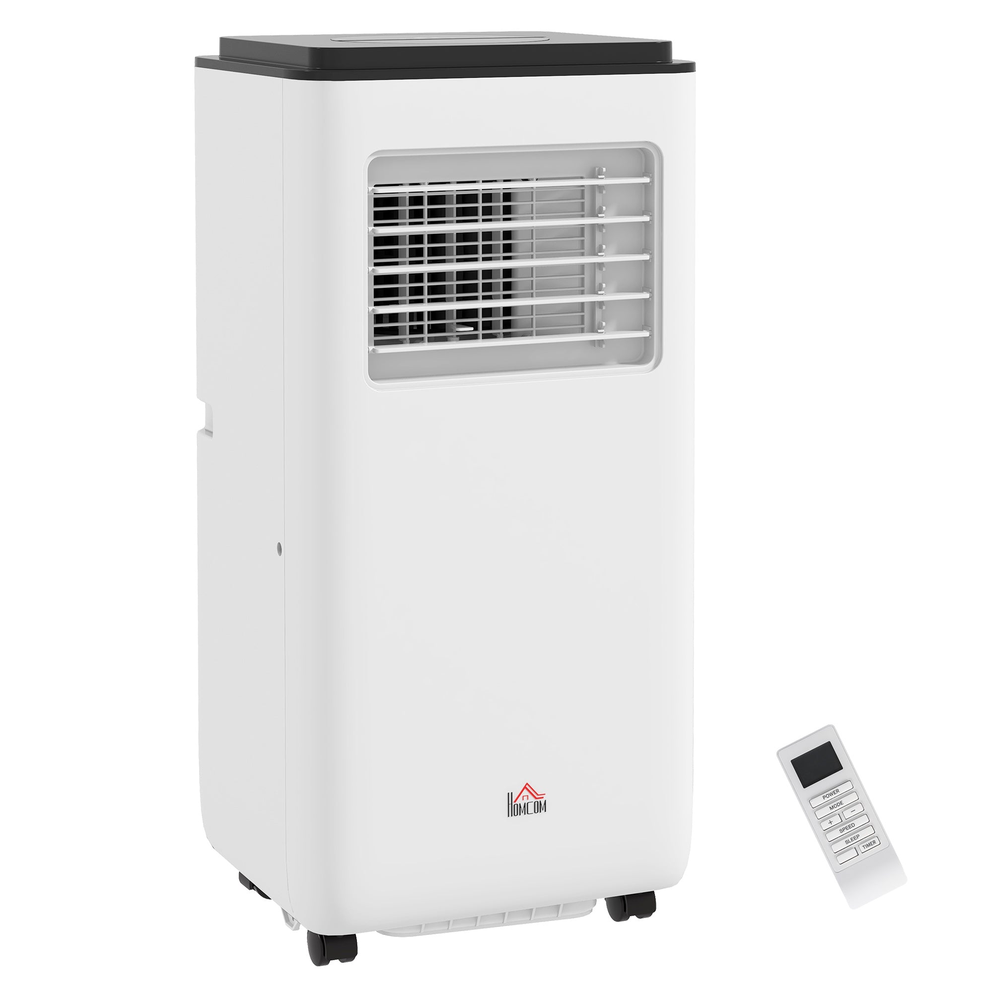 10000 BTU Portable Air Conditioner for Rooms Up to 440 Sq. Ft., 3-in-1 AC Unit with Cooling Fan, Dehumidifier, Auto, Sleep & Remote, 24H Timer On/Off, Window Installation Kit, White