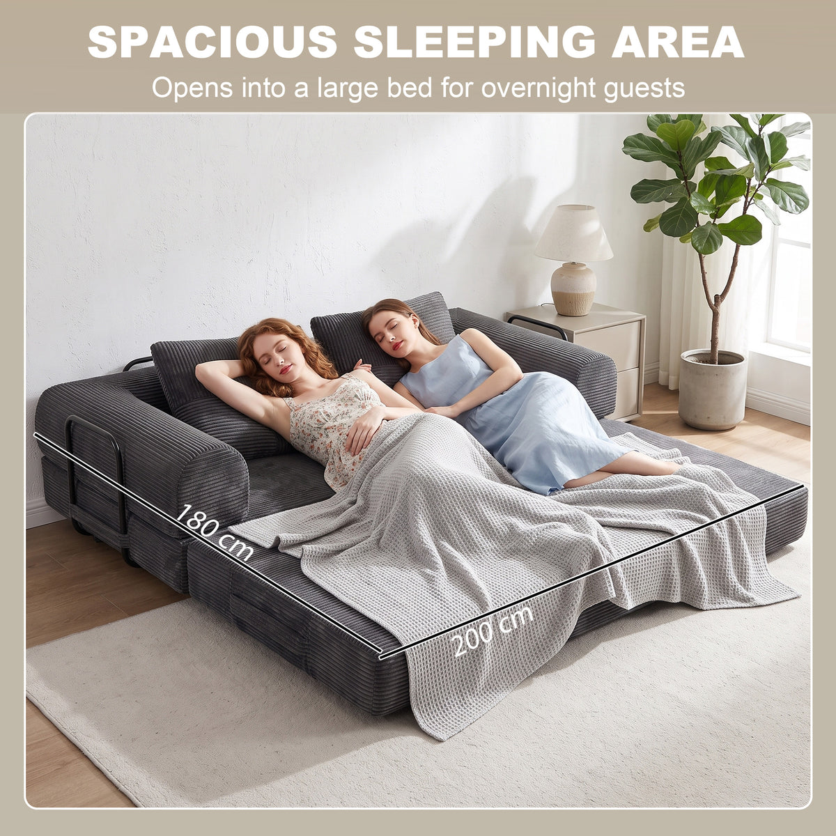 5-in-1 Convertible Sofa Bed, 78.7" Folding Boneless Futon Couch with Fixed-Shape Frame & 2 Pillows, Floor Sofa Loveseat Sleeper for Living Room, Bedroom, Dark Grey
