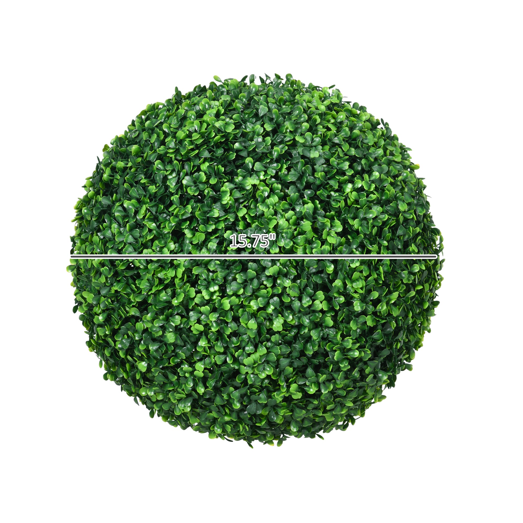 2 Pack Artificial Tree Boxwood Topiary Balls, 15.75 Inch