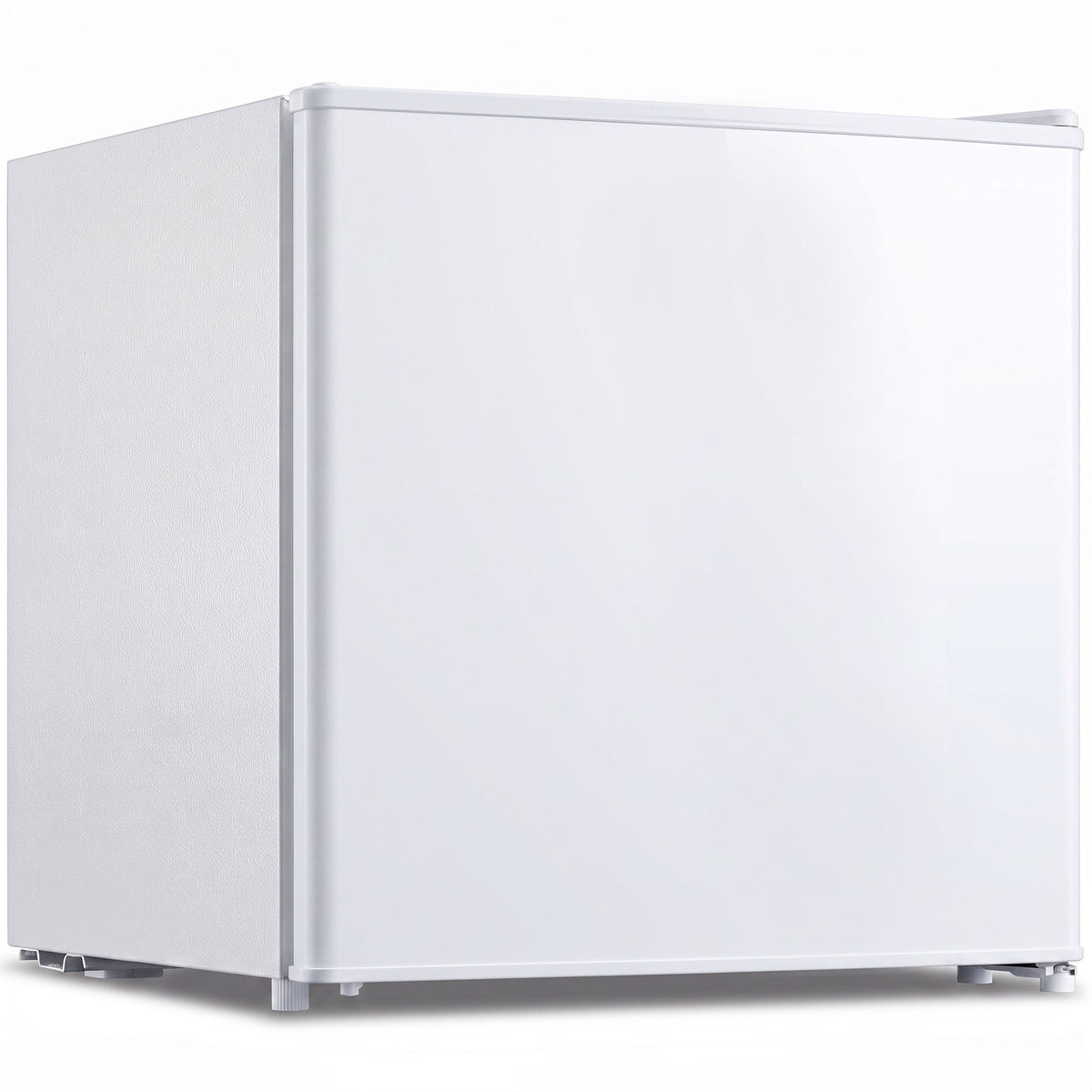 Compact Refrigerator, 1.62 Cu Ft Single Door Mini Fridge with Freezer, Adjustable Thermostat, Reversible Door, Energy Saving Fridge for Bedroom, Dorm, Office, White